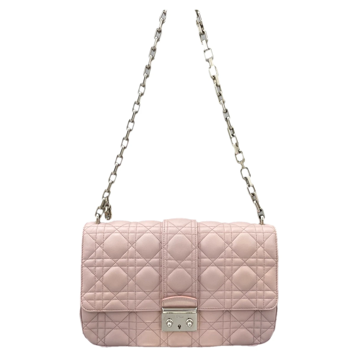 Pre-owned Dior Leather Crossbody Bag In Pink