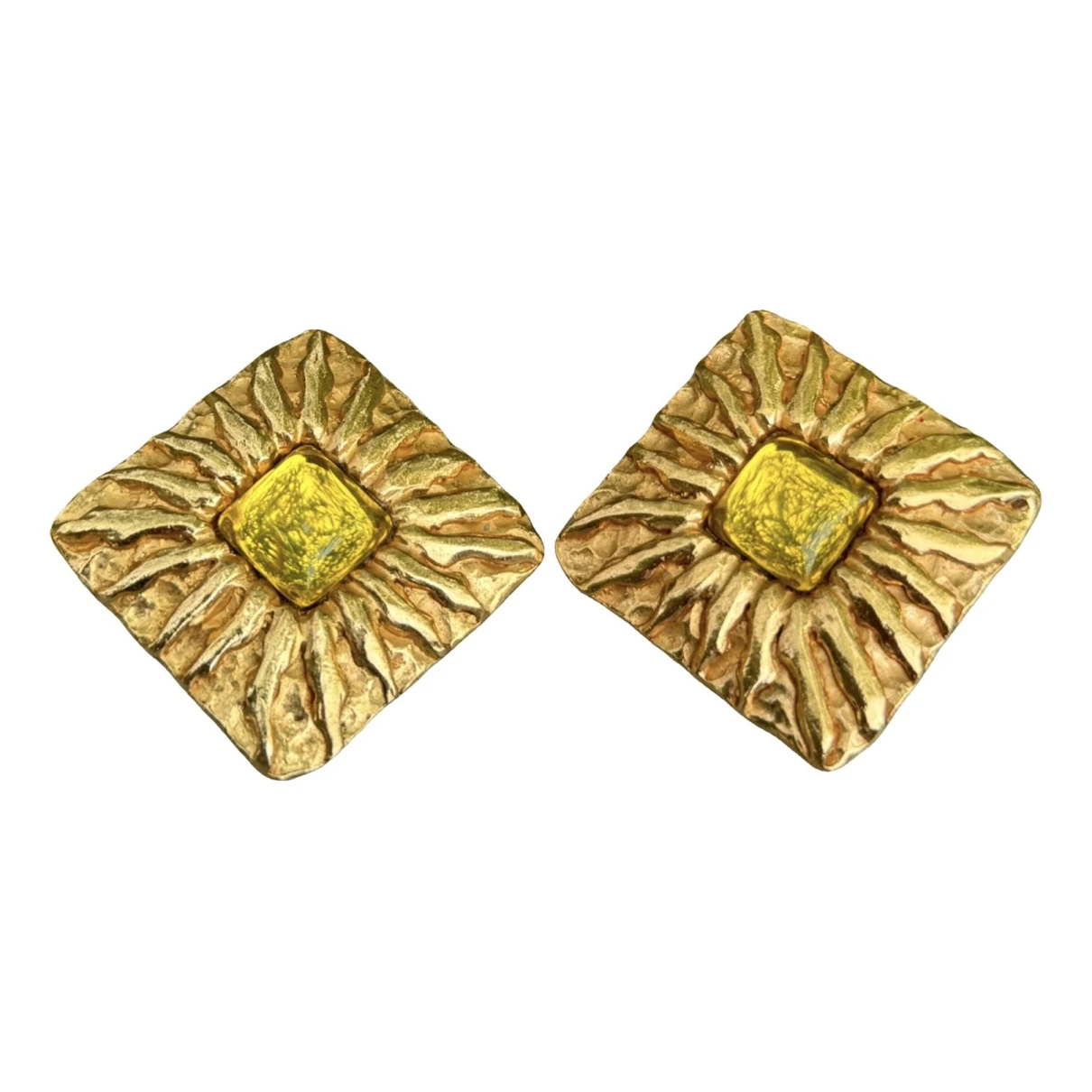 Pre-owned Jean Patou Earrings In Gold