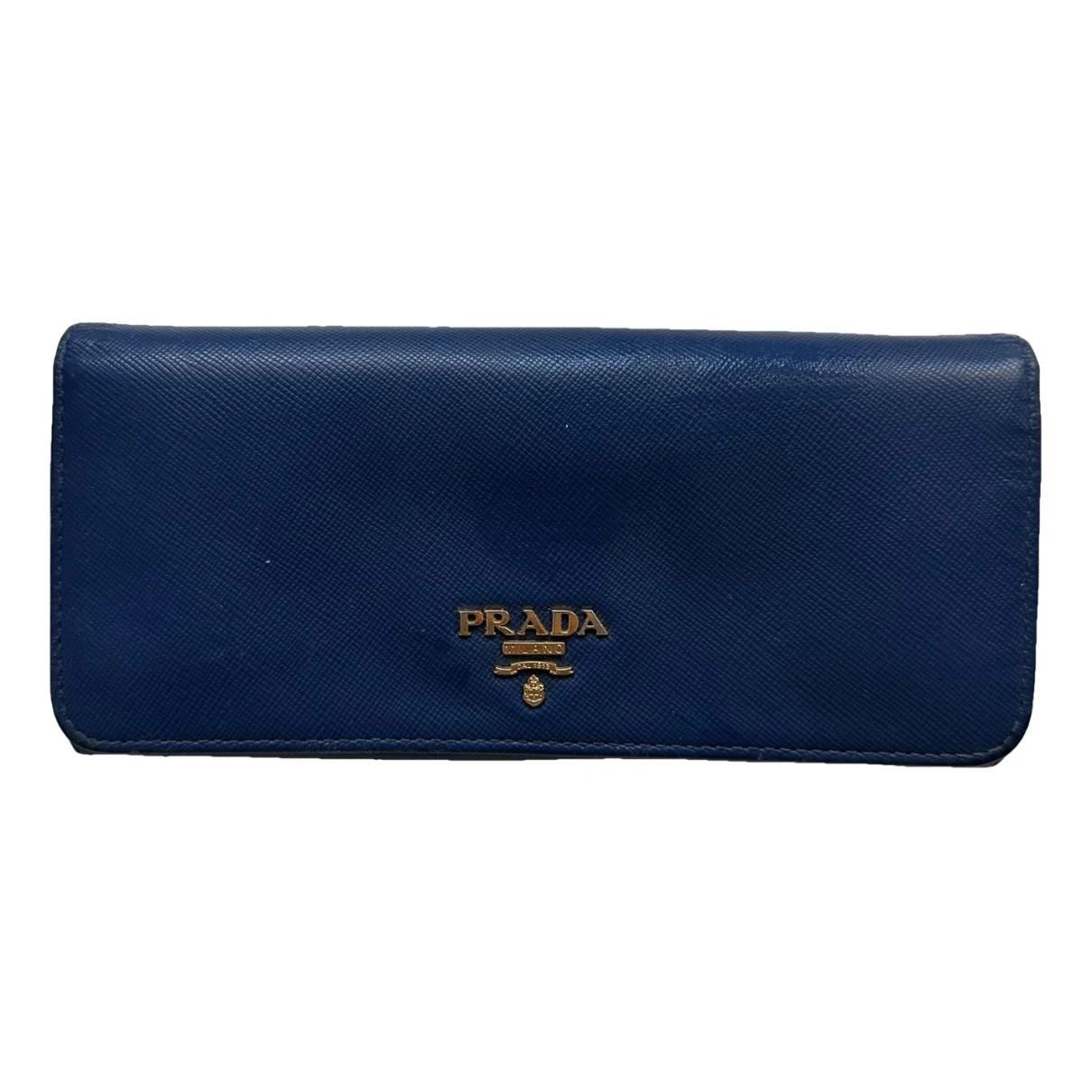 Pre-owned Prada Wallet In Blue