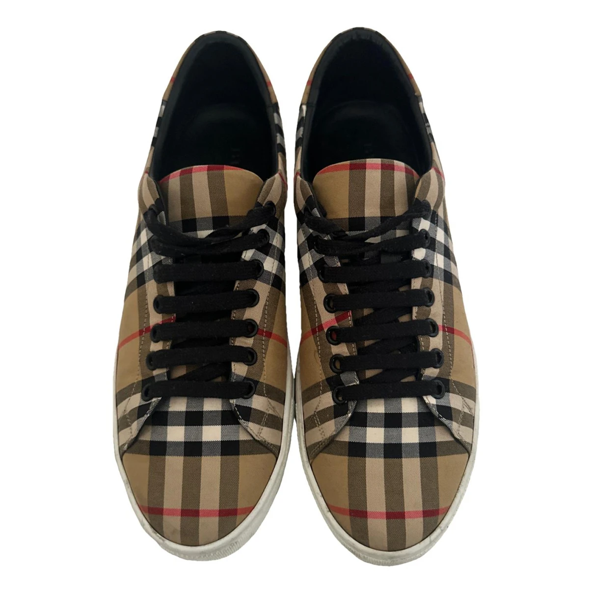 Pre-owned Burberry Low Trainers In Multicolour