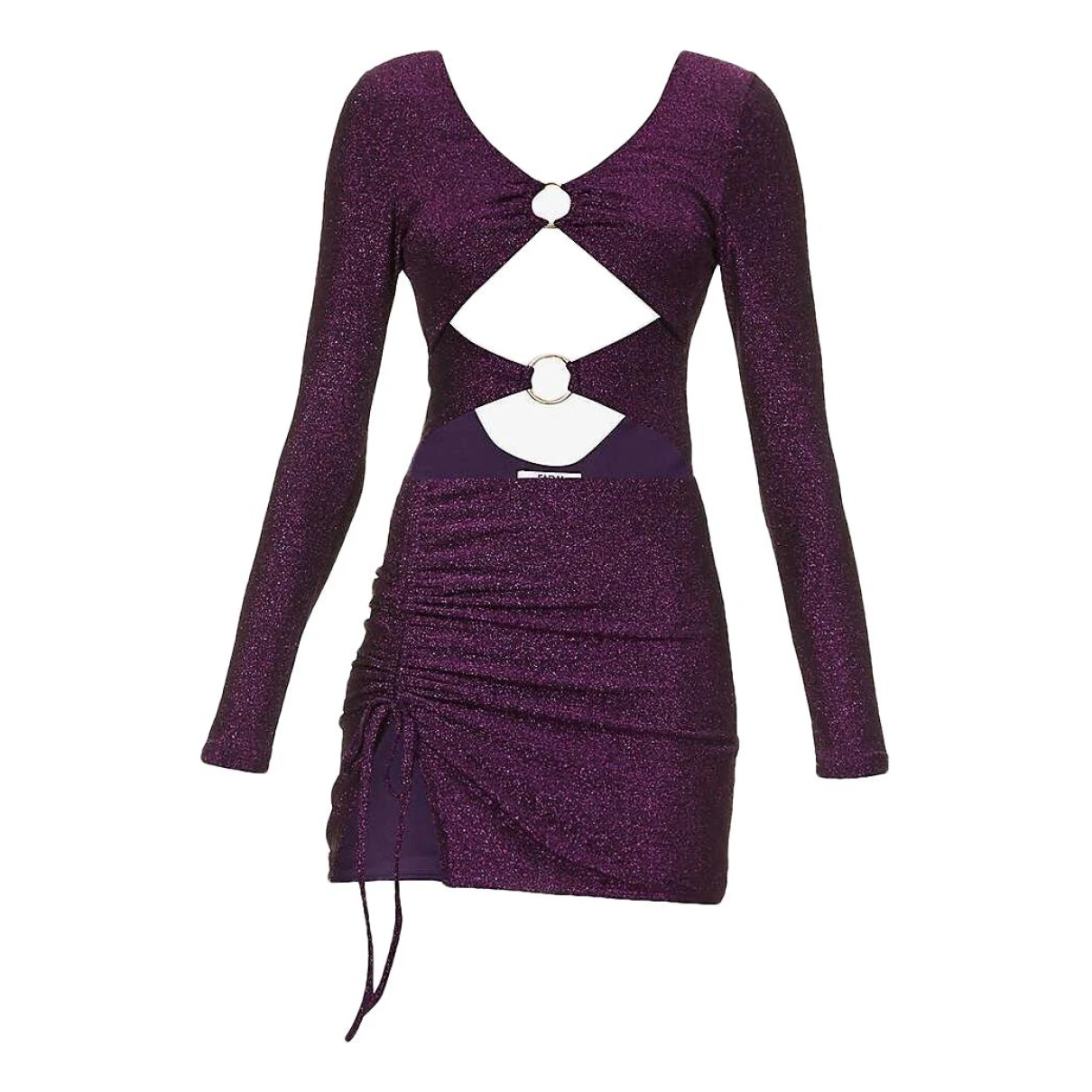 Pre-owned Farai London Mini Dress In Purple