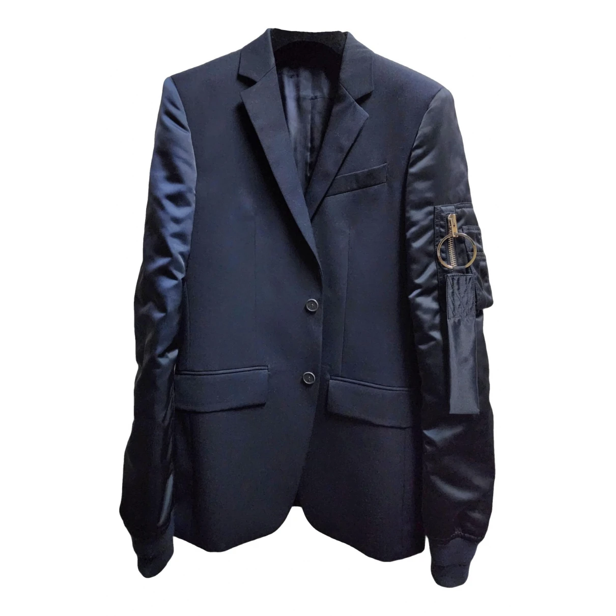 Pre-owned Givenchy Wool Jacket In Navy