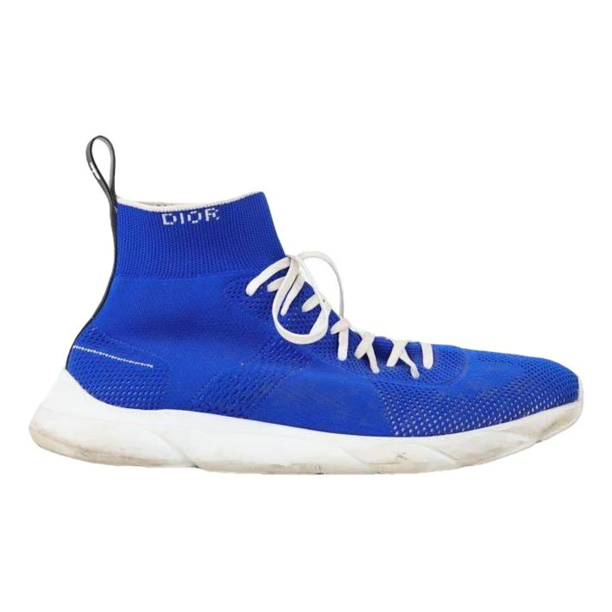 Pre-owned Dior Cloth High Trainers In Blue