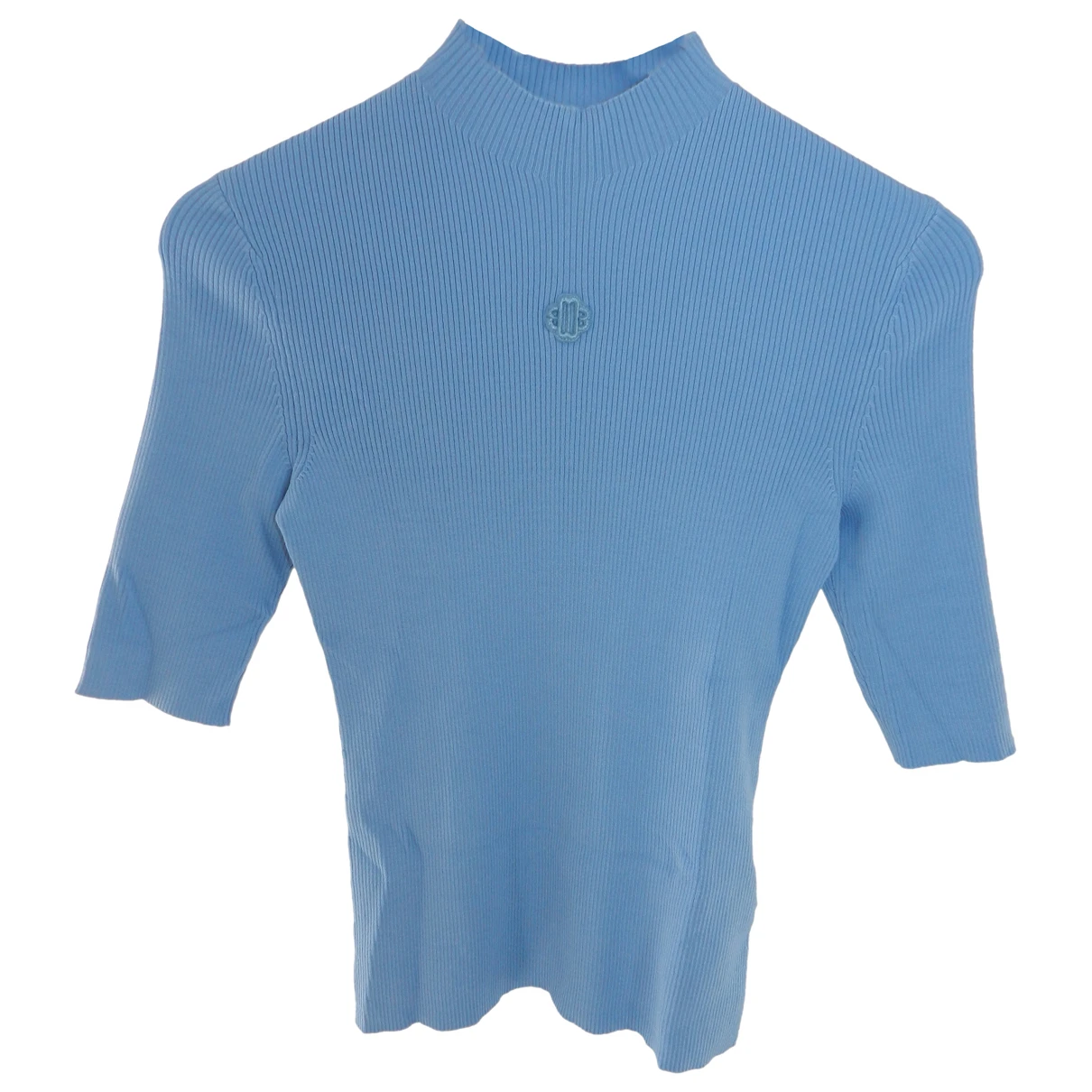 Pre-owned Maje Jersey Top In Blue