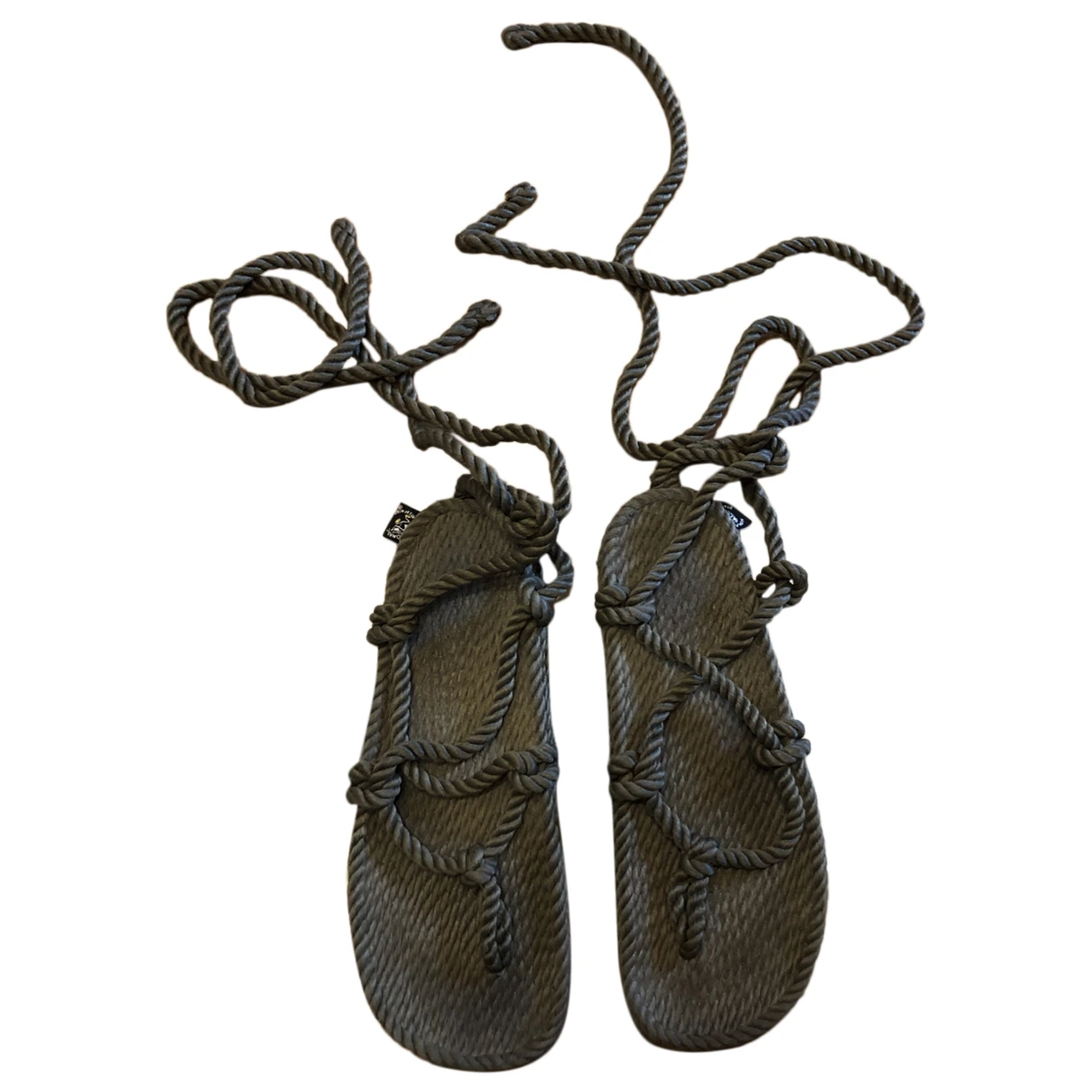 Pre-owned Nomadic State Of Mind Cloth Sandal In Khaki