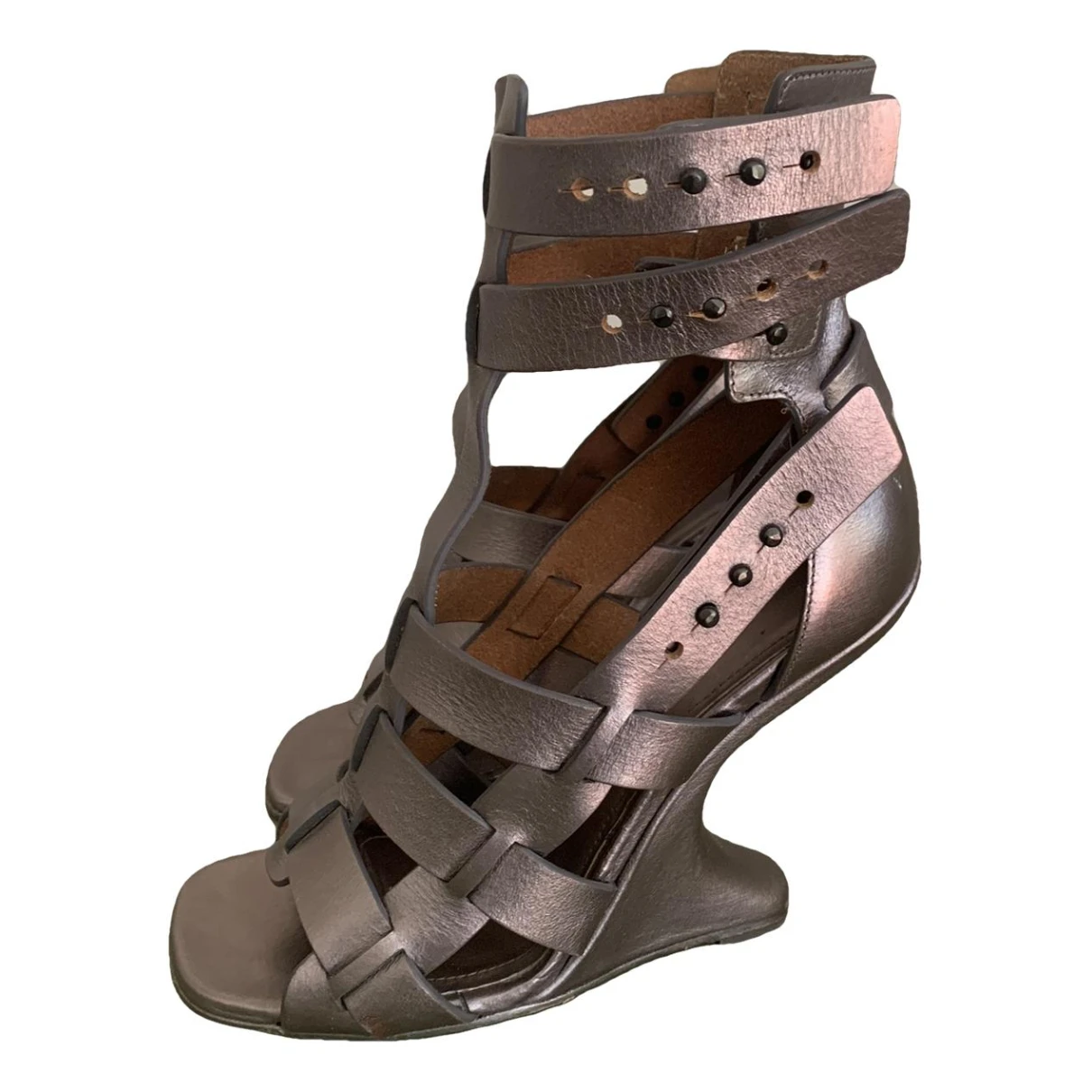 Pre-owned Rick Owens Leather Sandals In Other