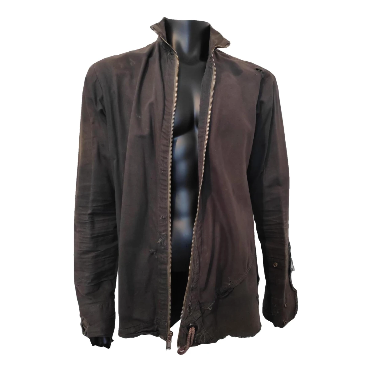 Pre-owned Greg Lauren Jacket In Anthracite
