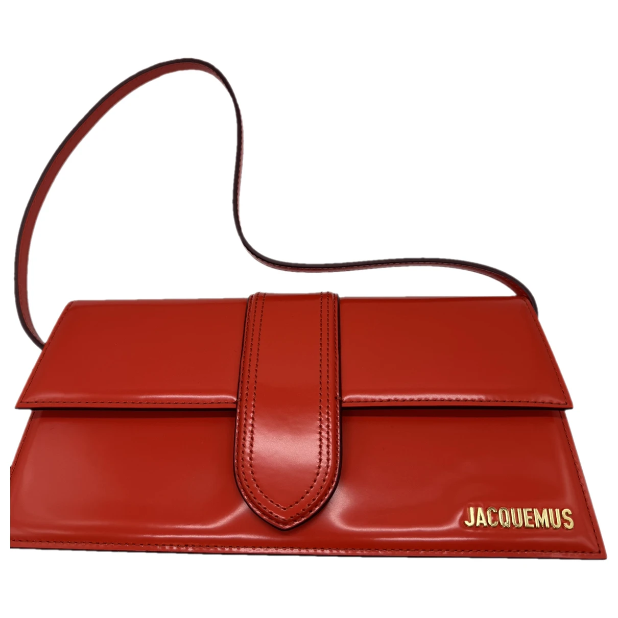 Pre-owned Jacquemus Le Bambino Leather Handbag In Red