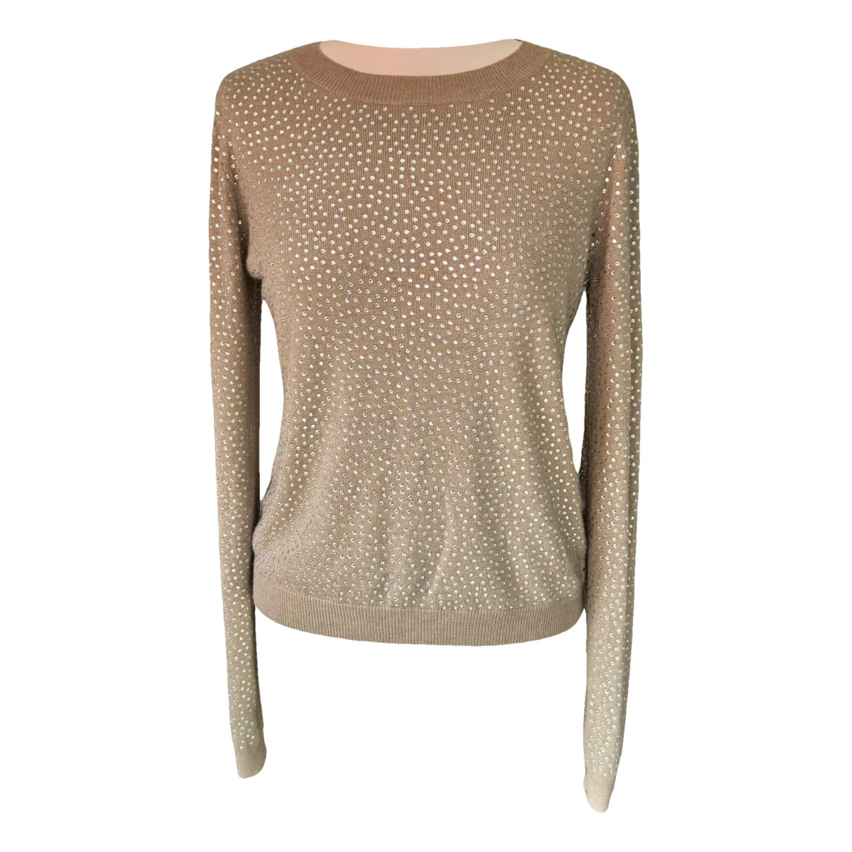 Pre-owned Alice And Olivia Cashmere Jumper In Beige