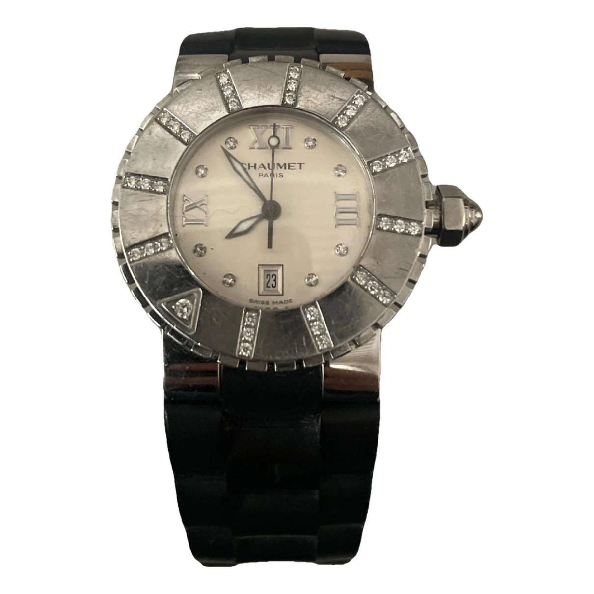 Pre-owned Chaumet Class One White Gold Watch In Silver