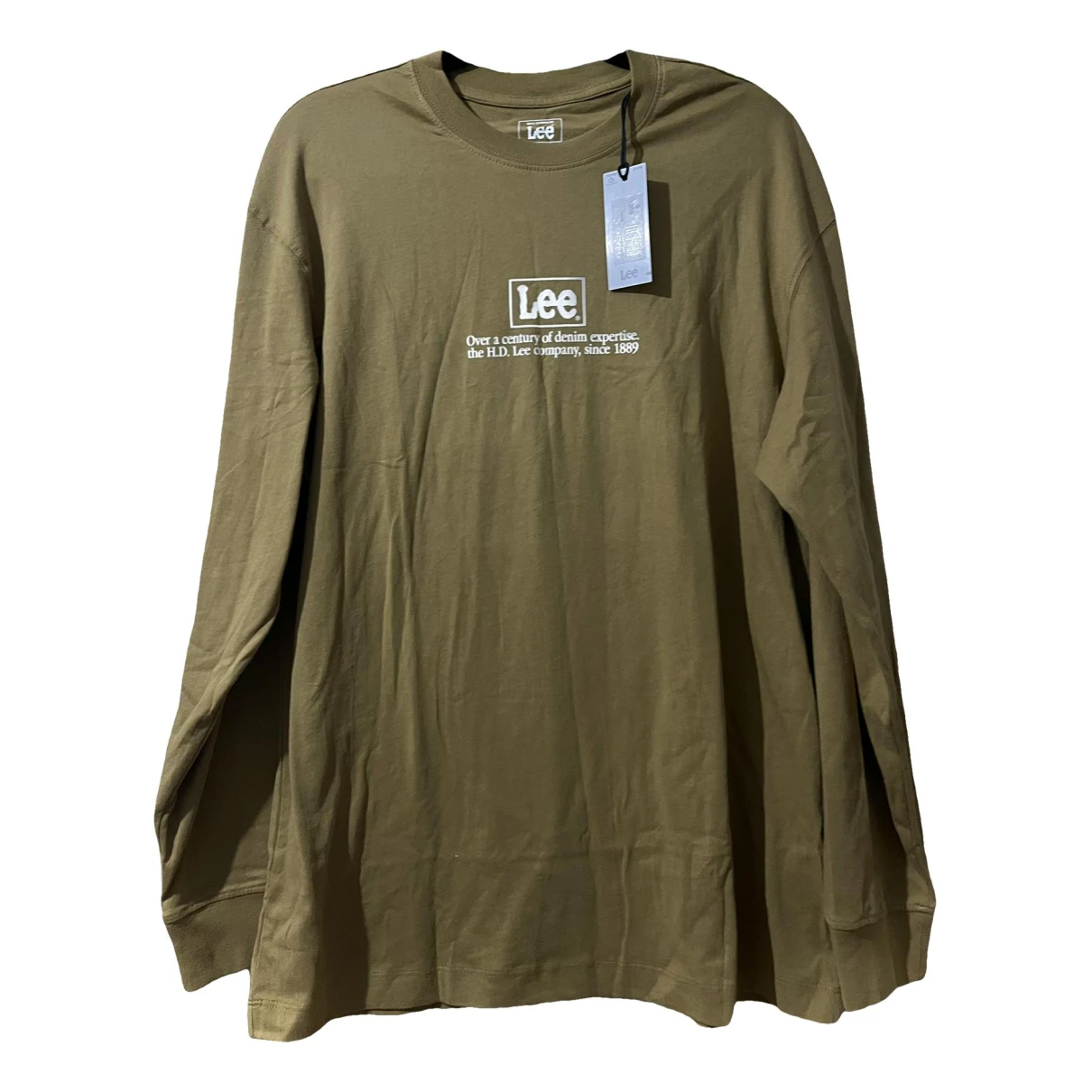 Pre-owned Lee T-shirt In Khaki