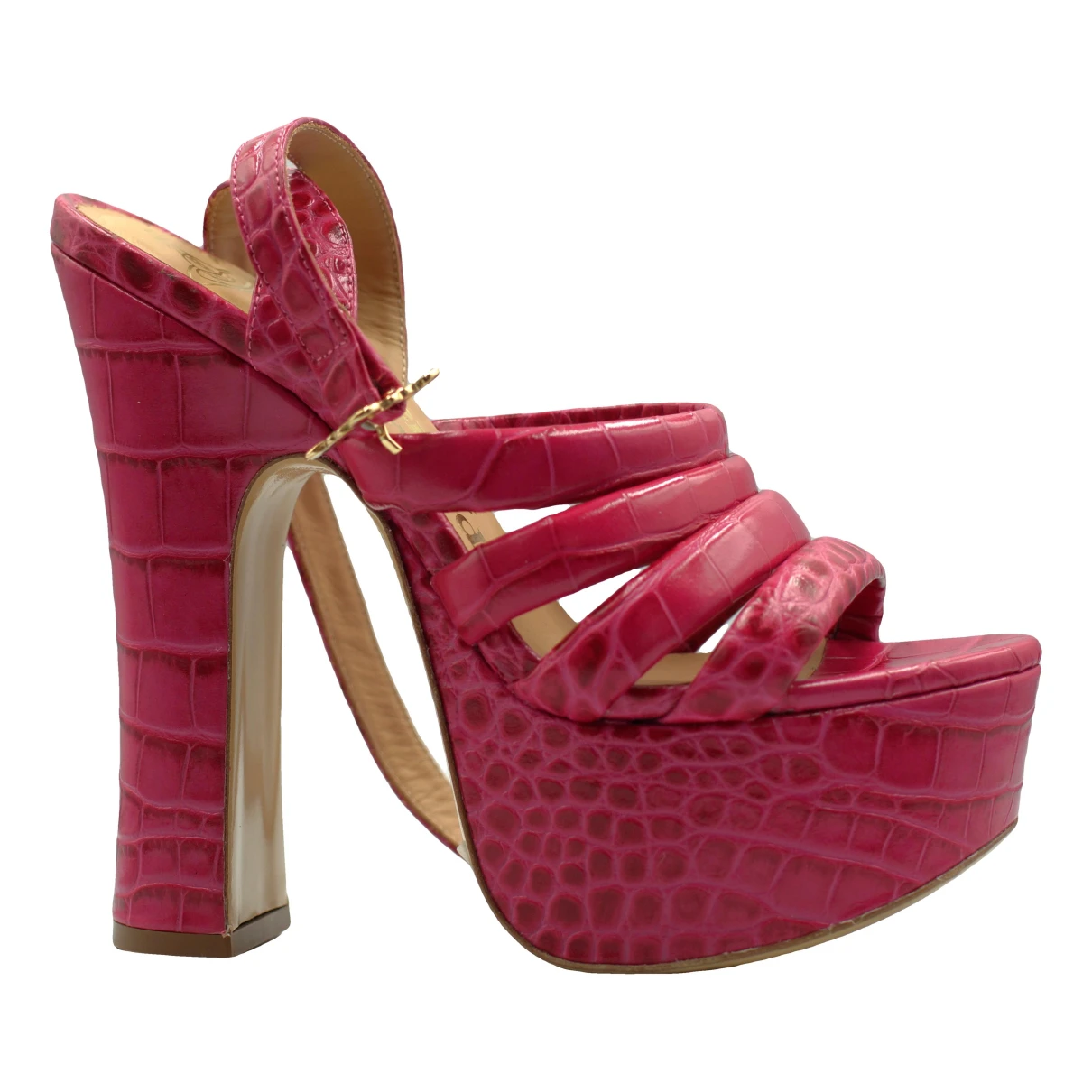 Pre-owned Vivienne Westwood Leather Sandal In Pink