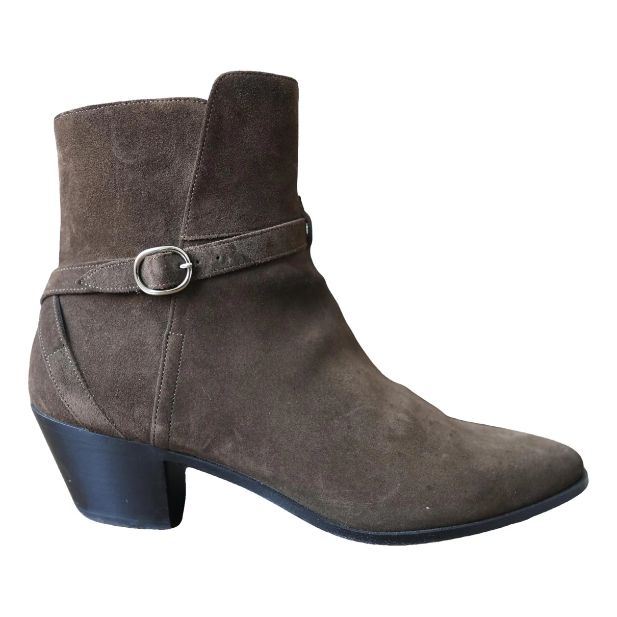 Pre-owned Celine Jacno Boots In Brown