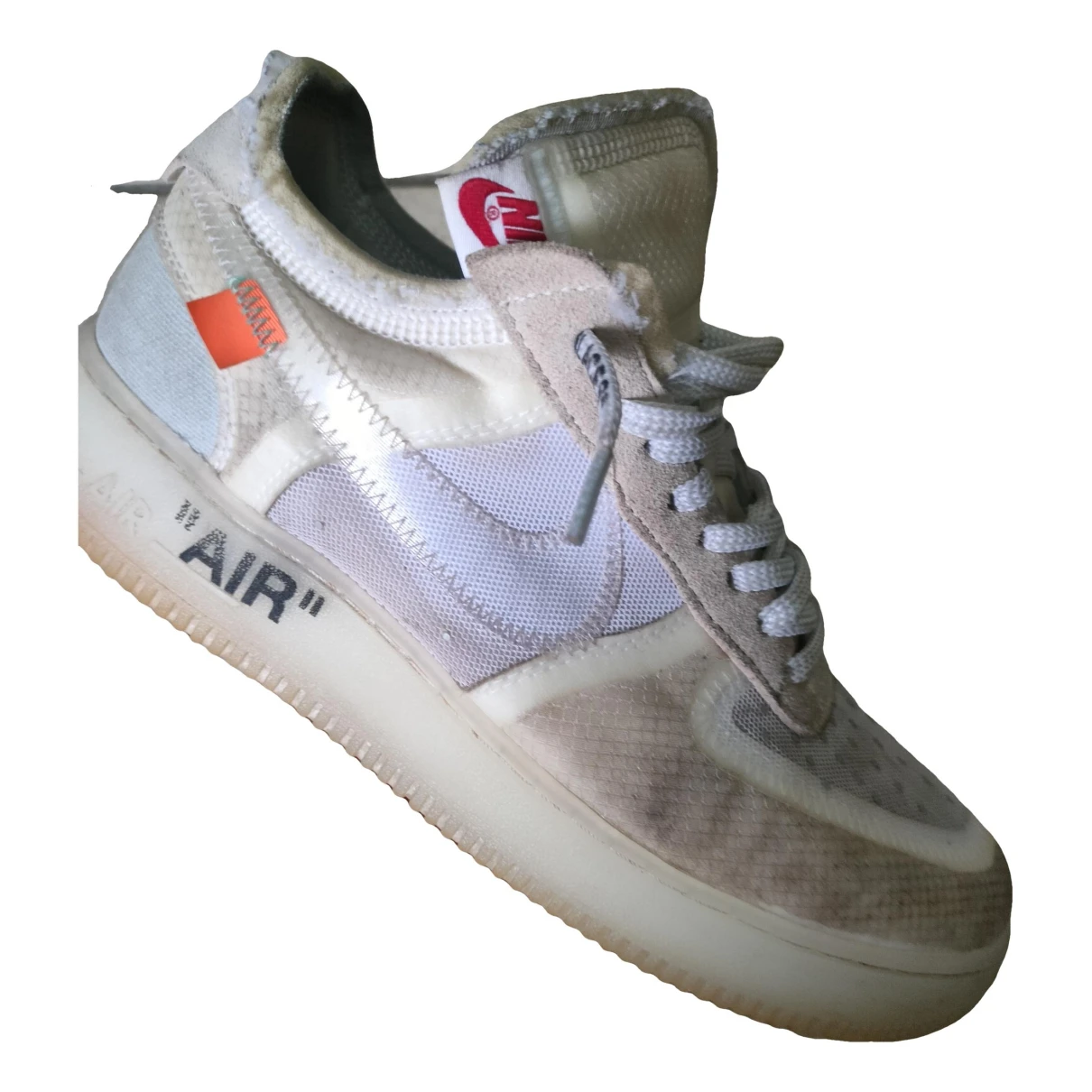 Pre-owned Nike X Off-white Air Force 1 Cloth Low Trainers In White