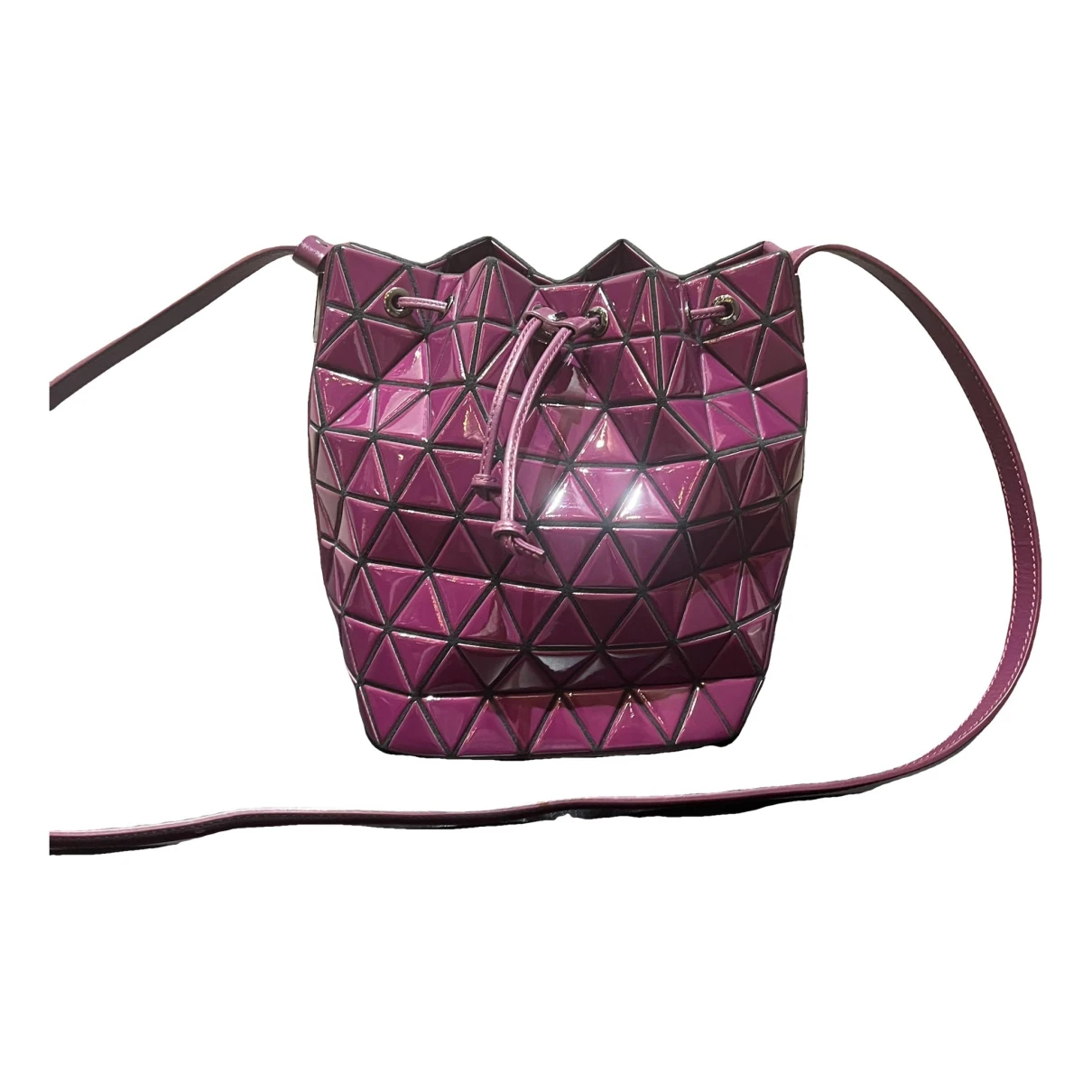 Pre-owned Issey Miyake Handbag In Purple