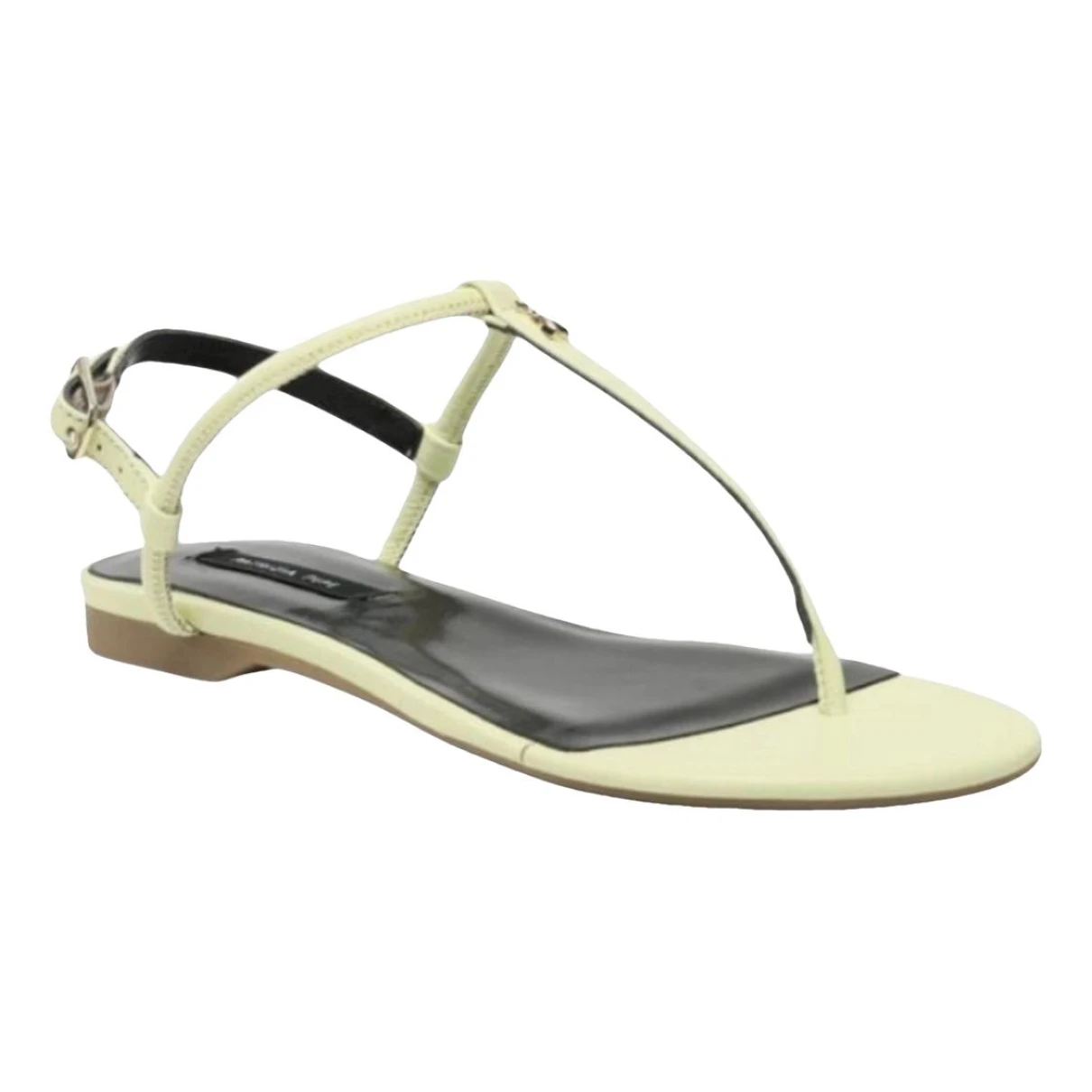 Pre-owned Patrizia Pepe Leather Sandal In Green