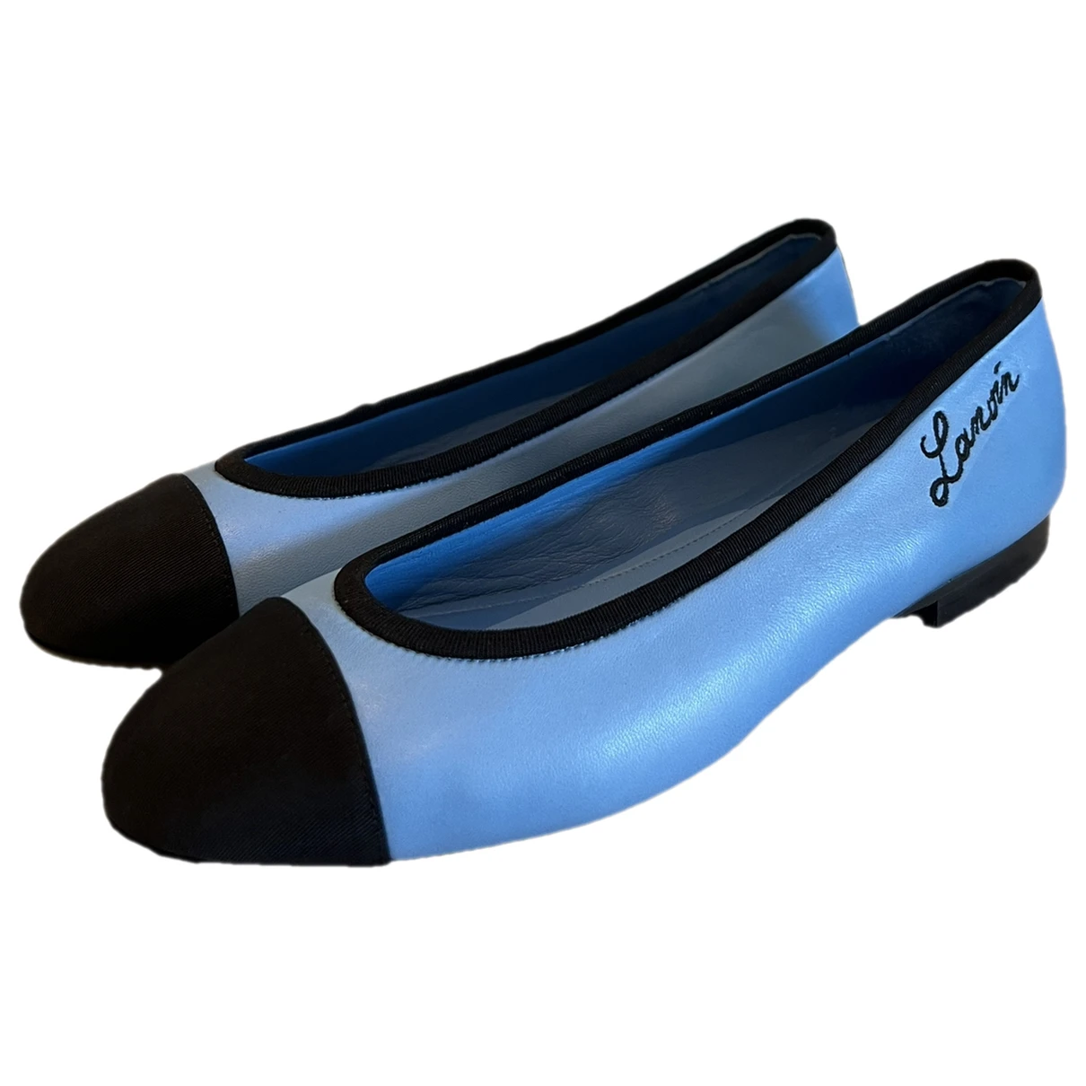 Pre-owned Lanvin Leather Ballet Flats In Blue