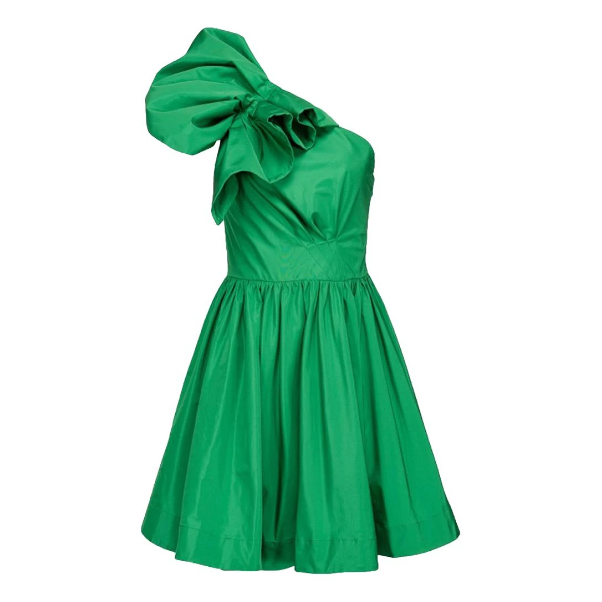 Pre-owned Pinko Mini Dress In Green
