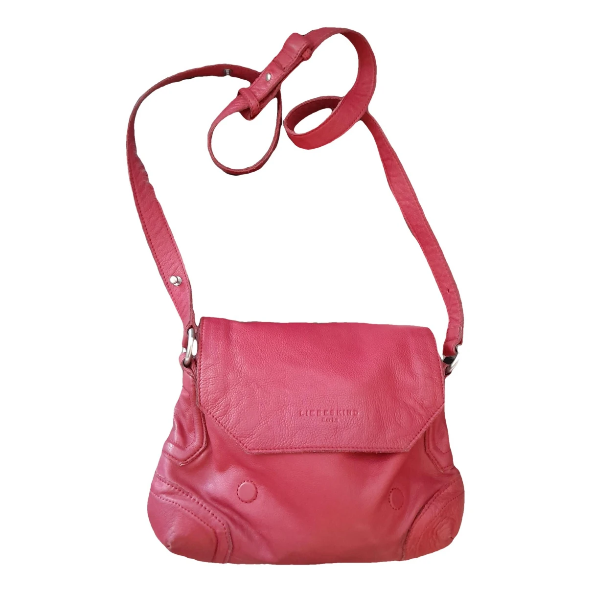 Pre-owned Liebeskind Leather Crossbody Bag In Pink