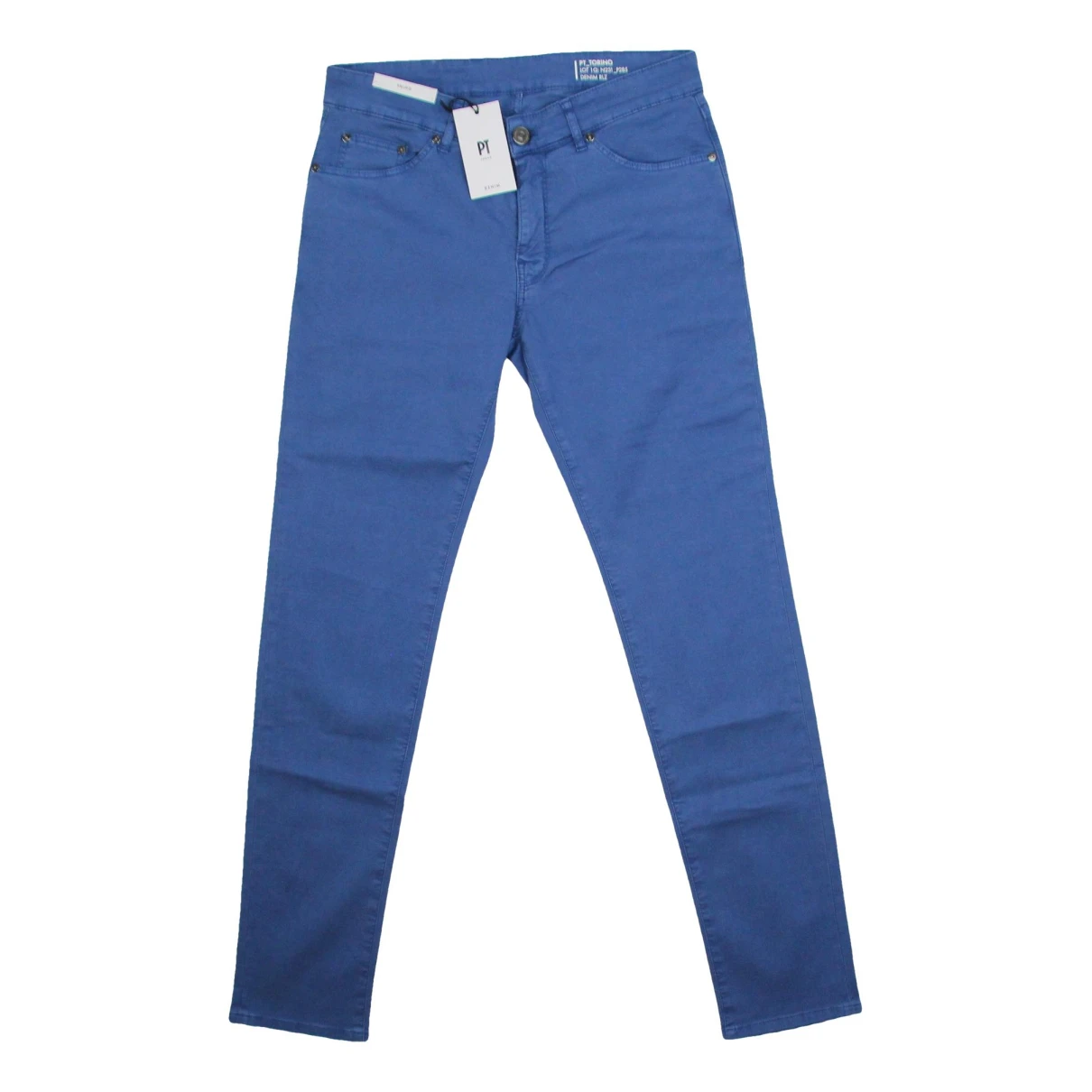 Pre-owned Pt01 Straight Jeans In Blue