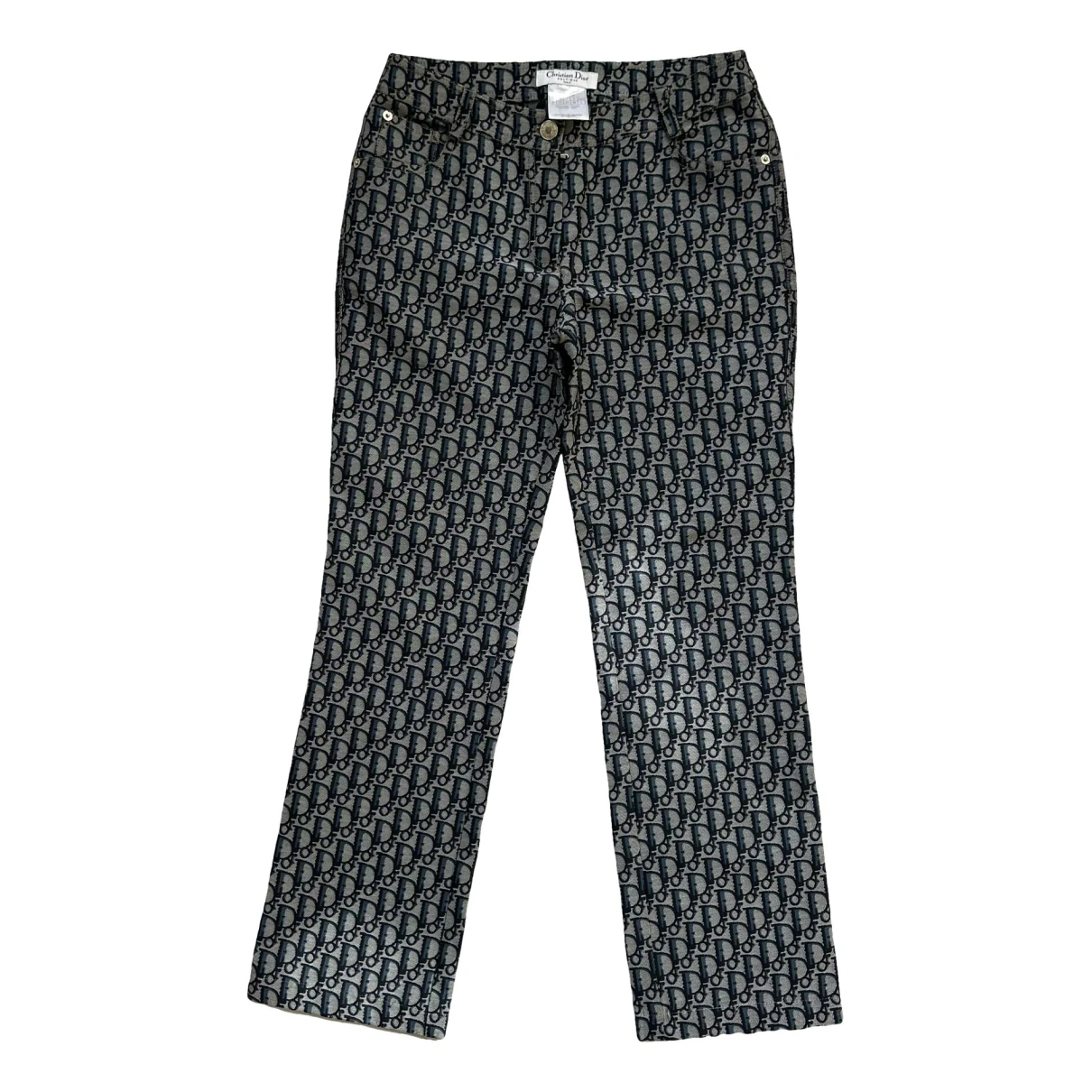 Pre-owned Dior Straight Pants In Blue