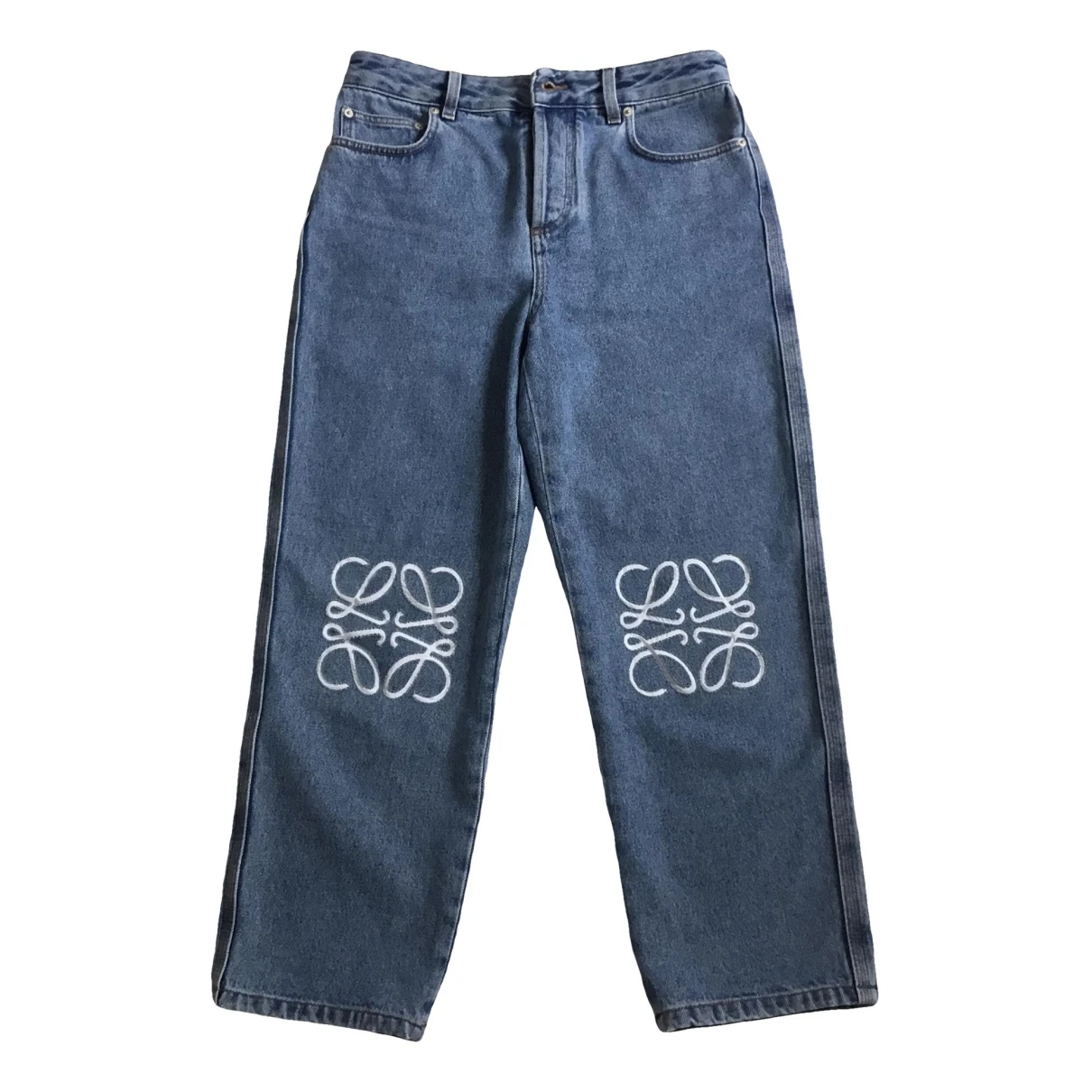 Pre-owned Loewe Short Jeans In Blue