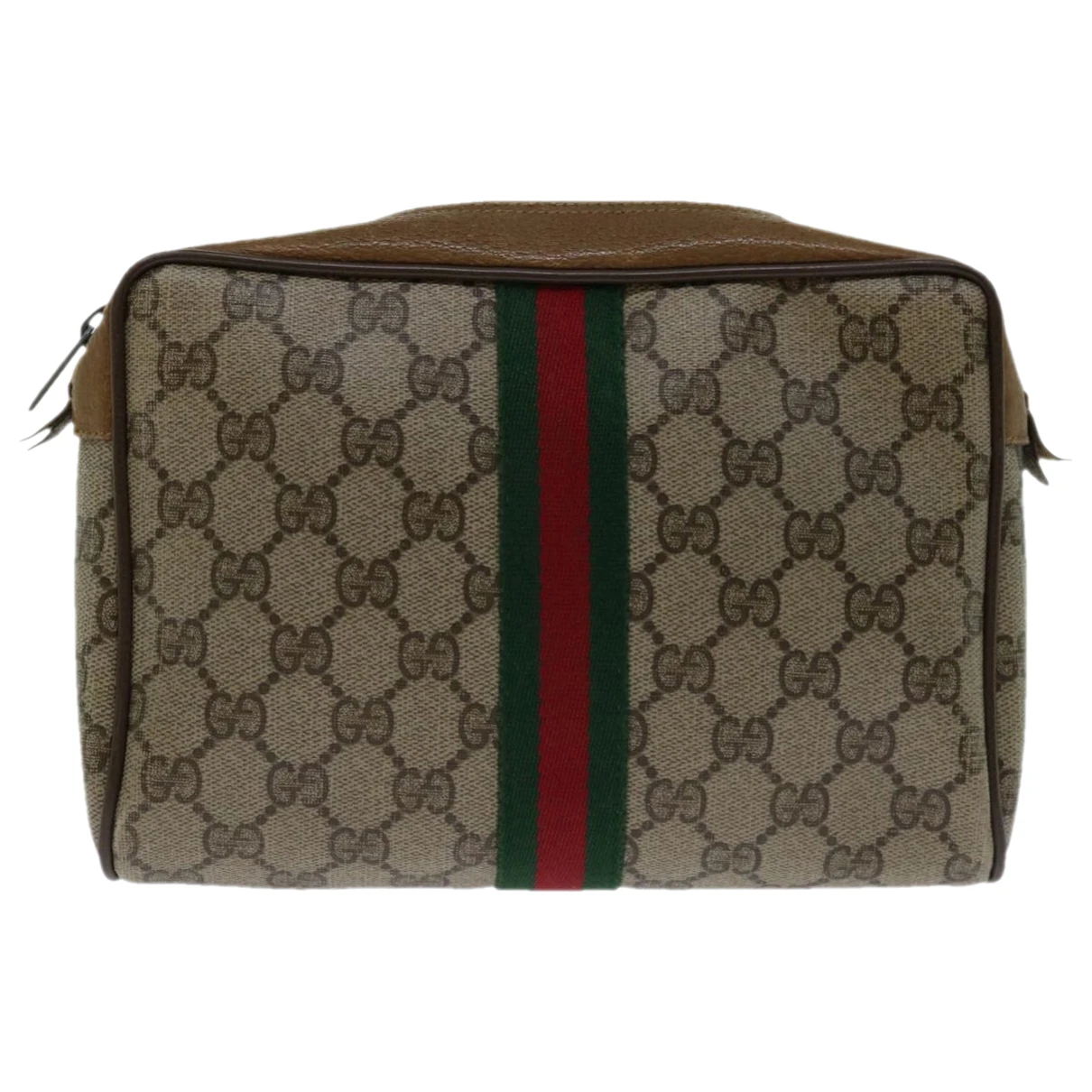 Pre-owned Gucci Cloth Clutch Bag In Beige