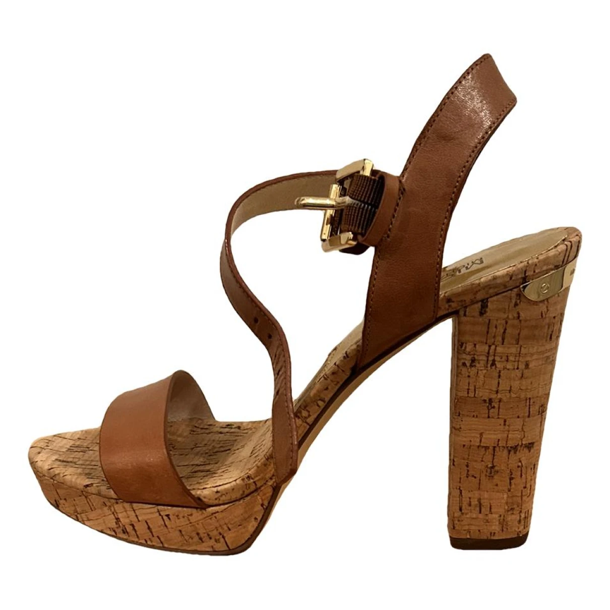Pre-owned Michael Kors Leather Sandals In Brown