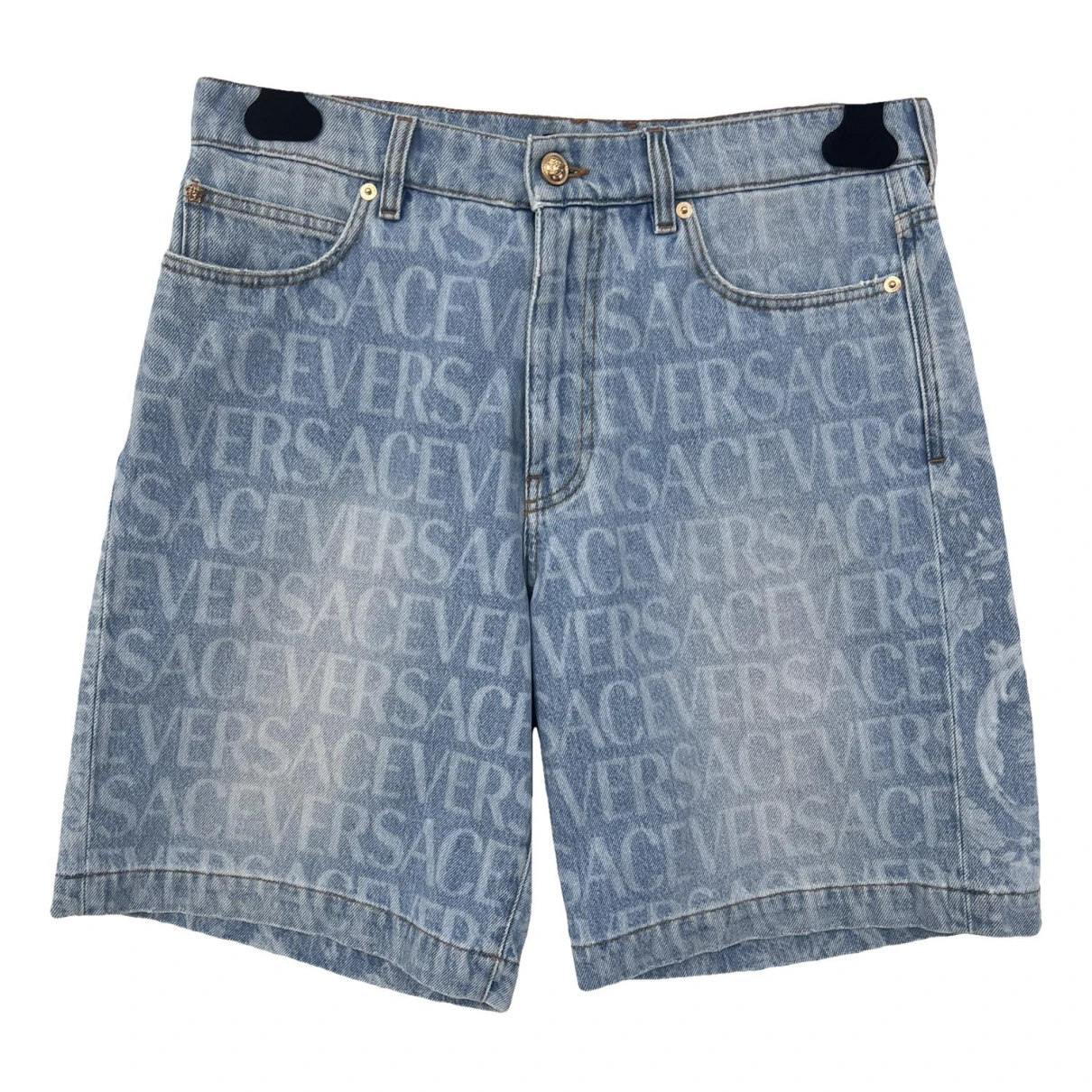 Pre-owned Versace Short In Blue