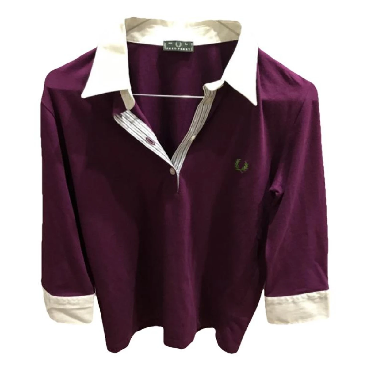 Pre-owned Fred Perry Polo In Purple