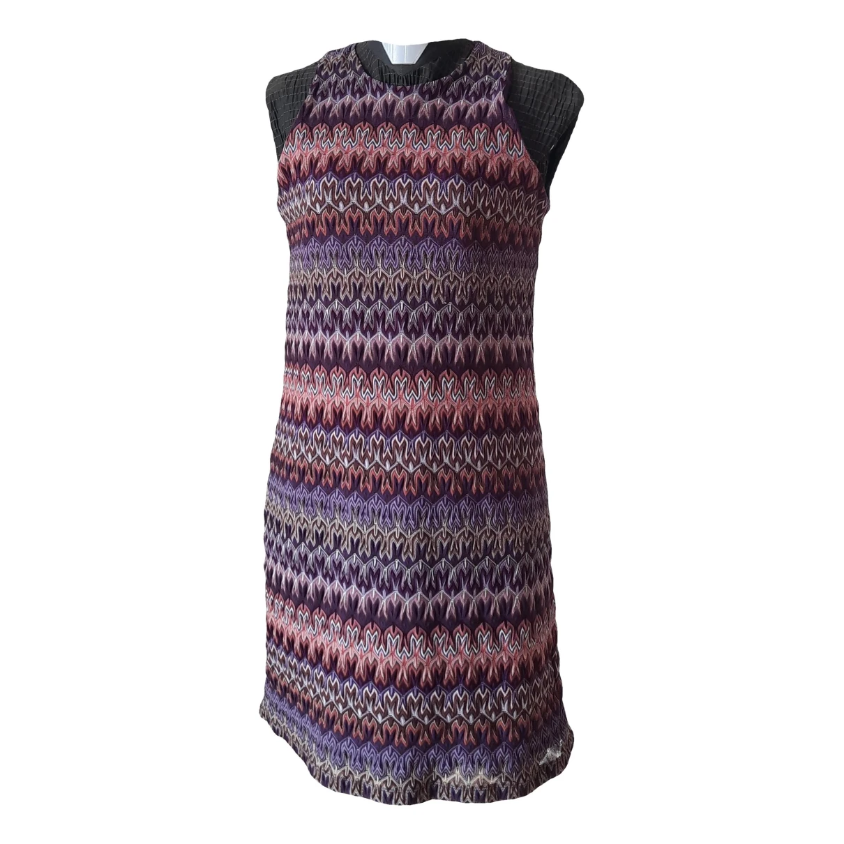 Pre-owned Missoni Mid-length Dress In Purple
