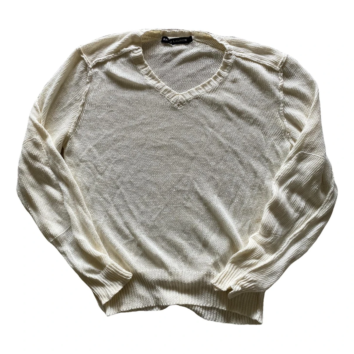 Pre-owned Ralph Lauren Linen Sweatshirt In Beige