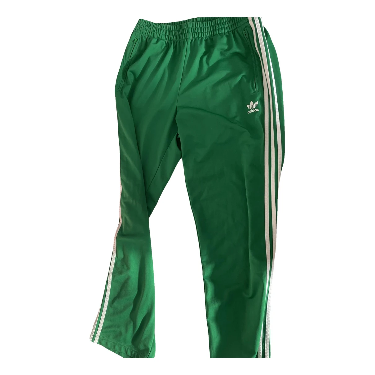 Pre-owned Adidas Originals Silk Trousers In Green
