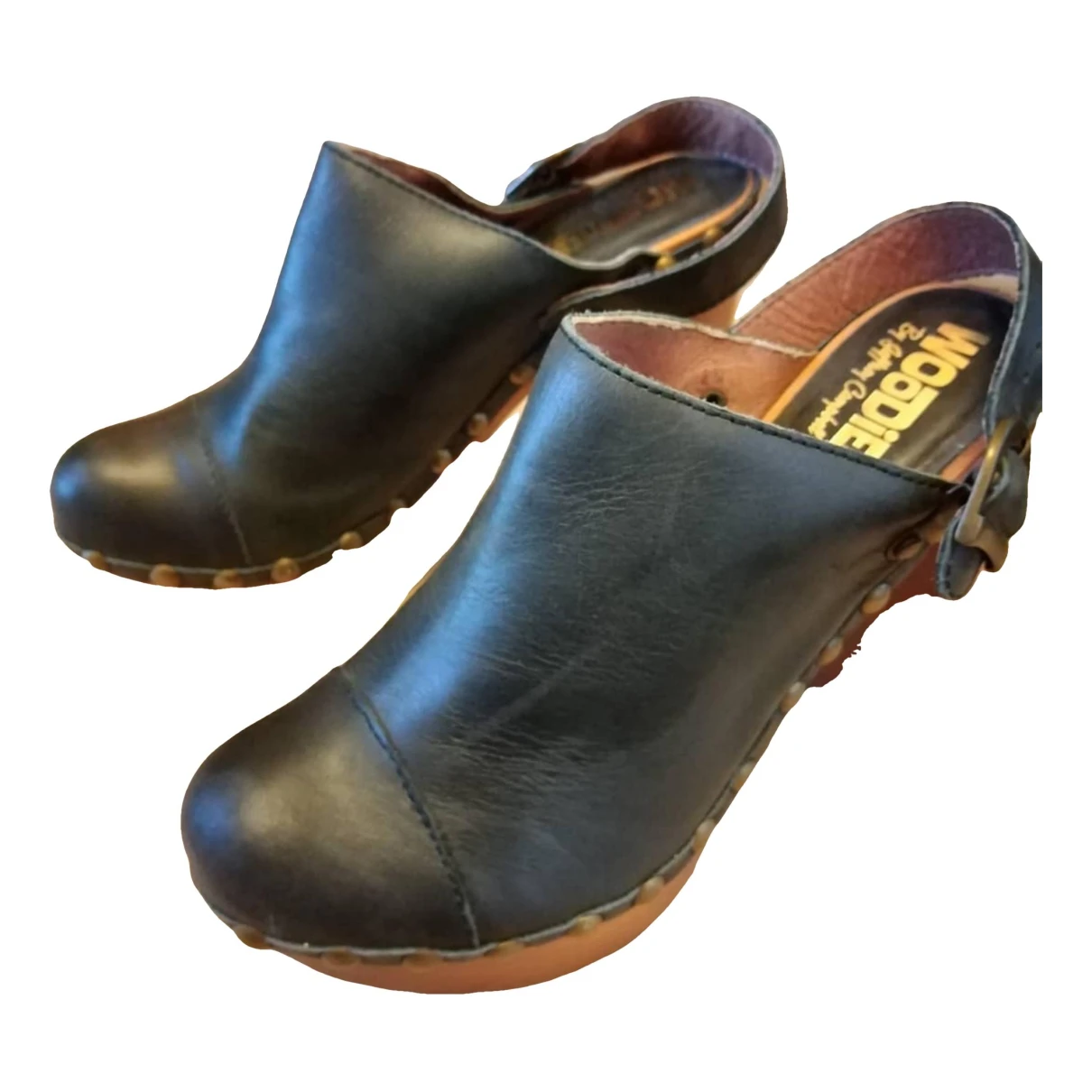Pre-owned Jeffrey Campbell Leather Mules & Clogs In Black