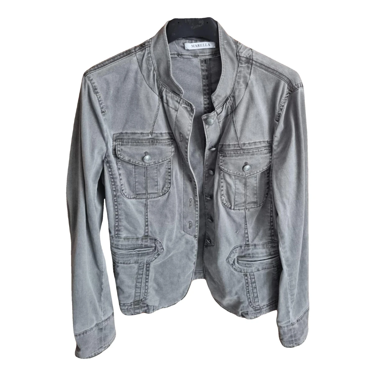 Pre-owned Marella Short Vest In Grey