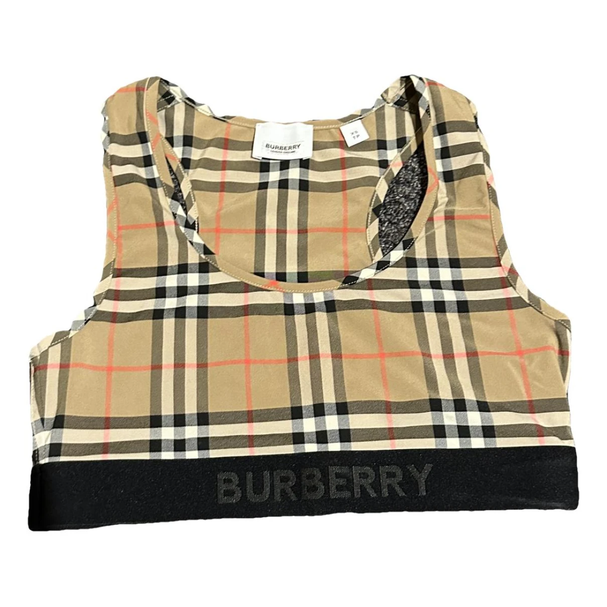Pre-owned Burberry Cashmere Jersey Top In Brown