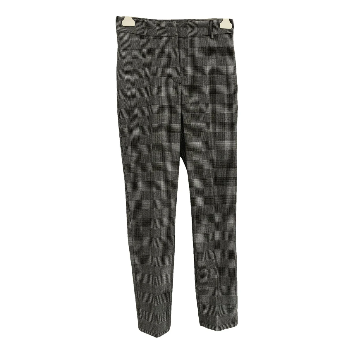 Pre-owned Flavio Castellani Wool Straight Pants In Grey