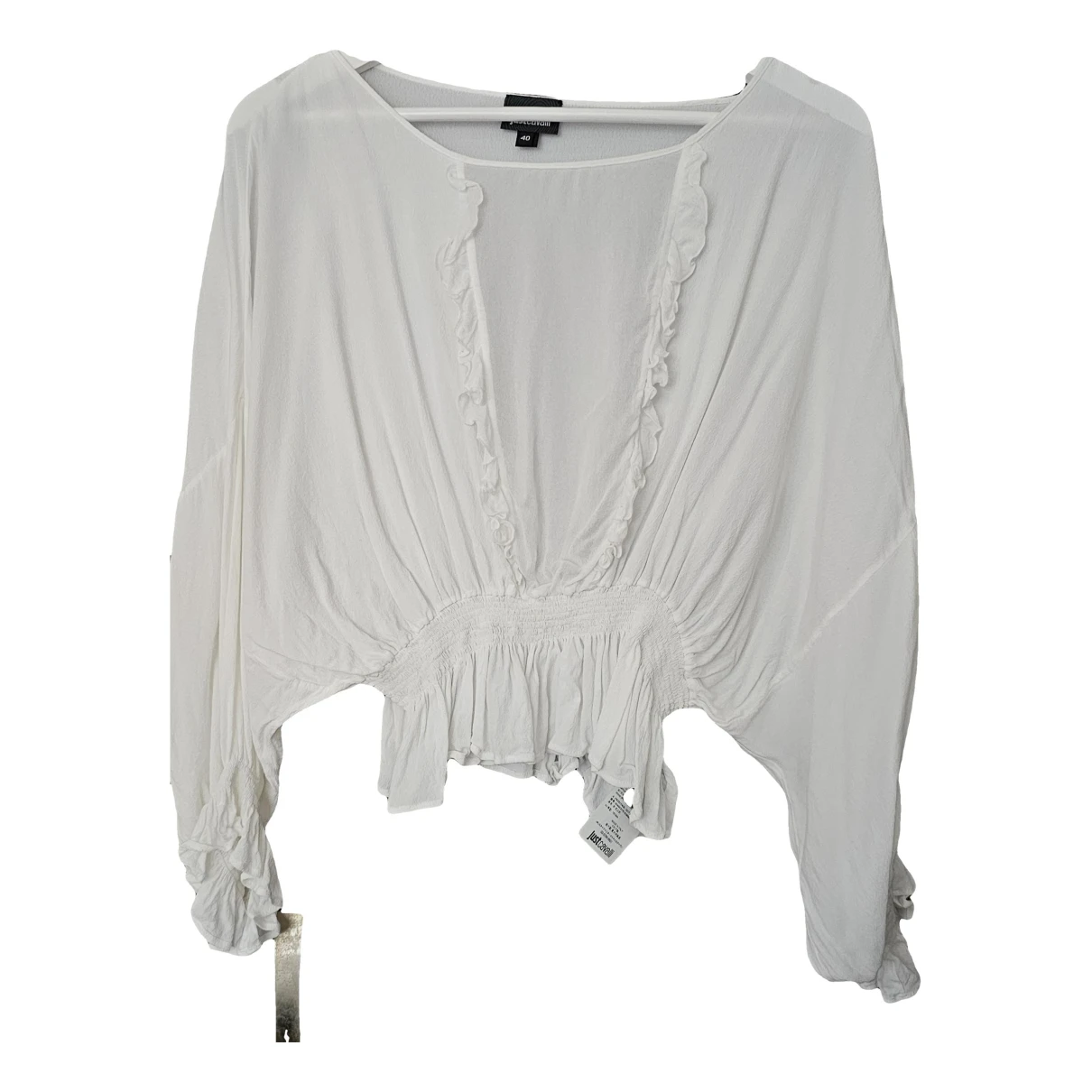 Pre-owned Just Cavalli Blouse In White