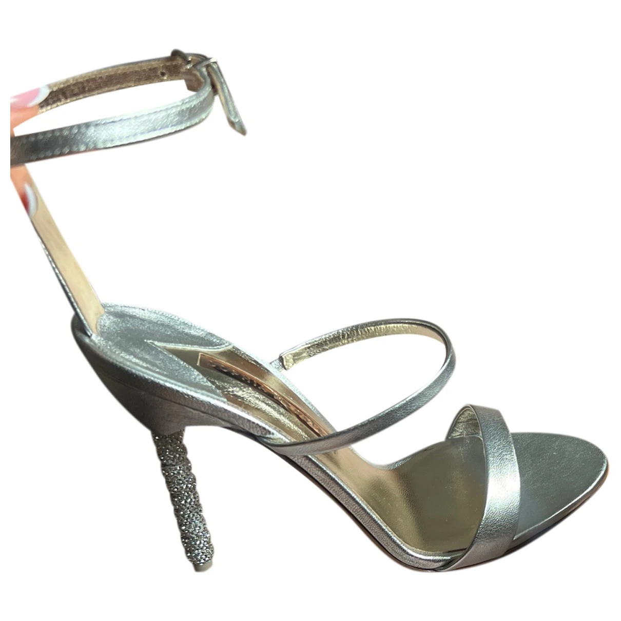 Pre-owned Sophia Webster Leather Sandals In Silver