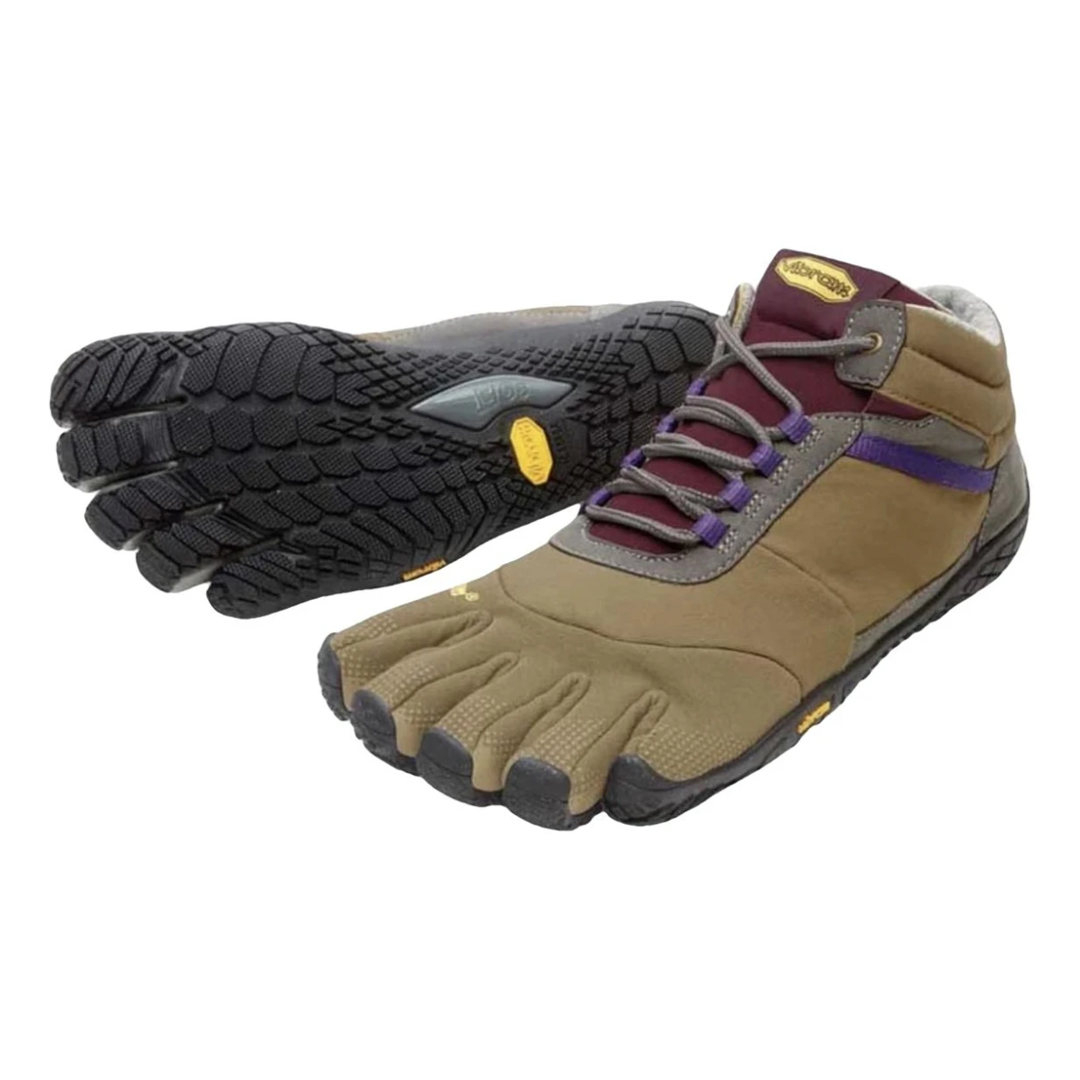 Pre-owned Vibram Trainers In Brown