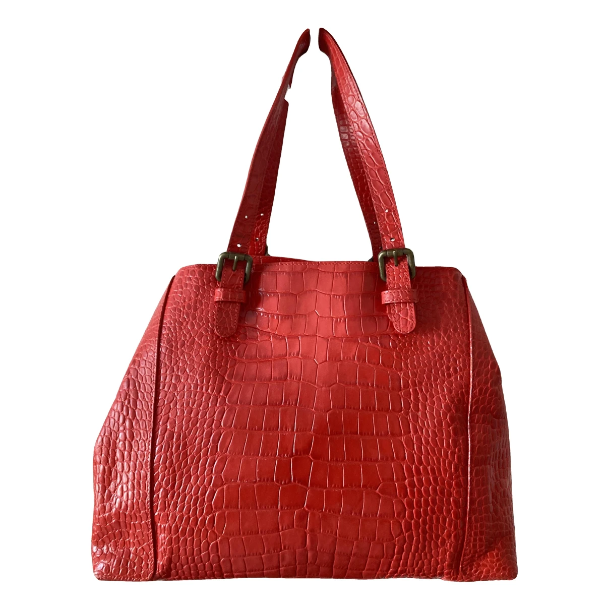 Pre-owned Gerard Darel Simple Bag Leather Tote In Red