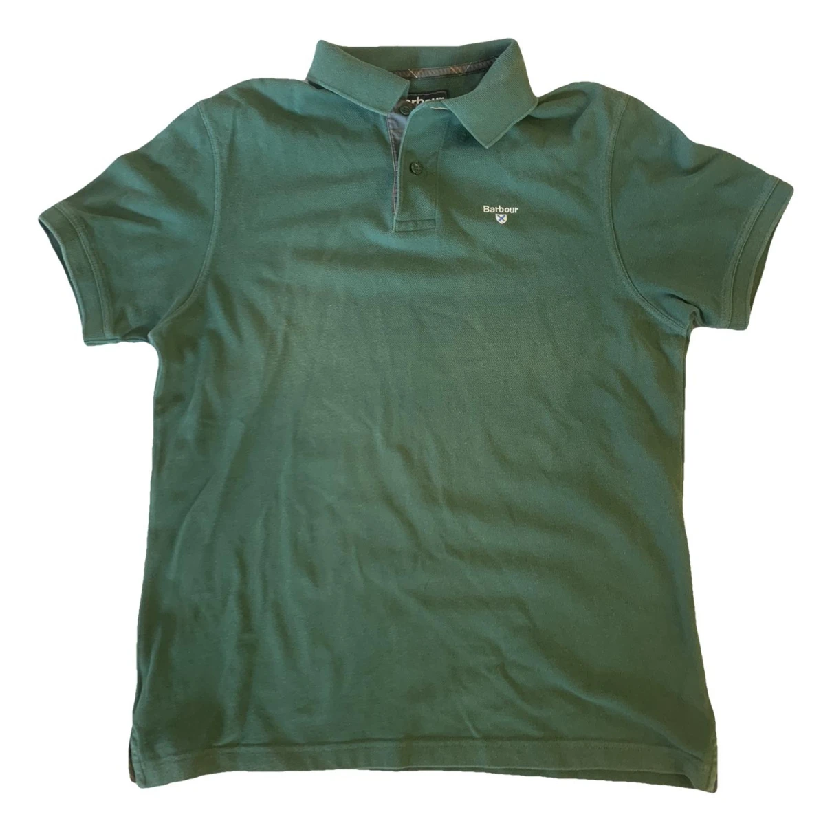 Pre-owned Barbour Polo Shirt In Green