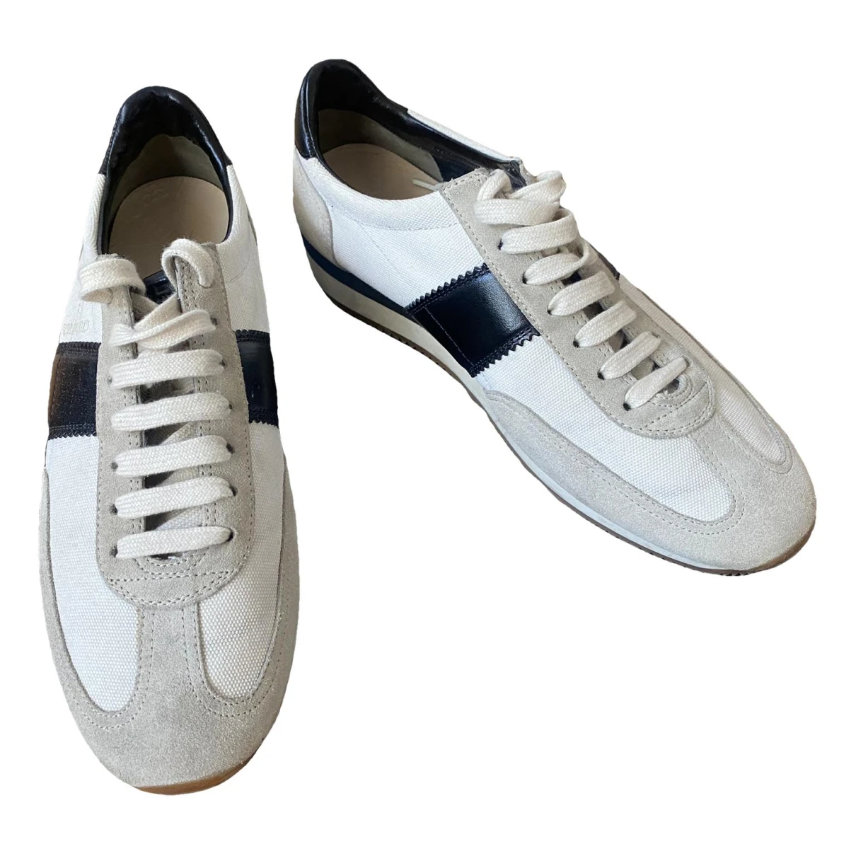 Pre-owned Tom Ford Leather Low Trainers In Multicolour