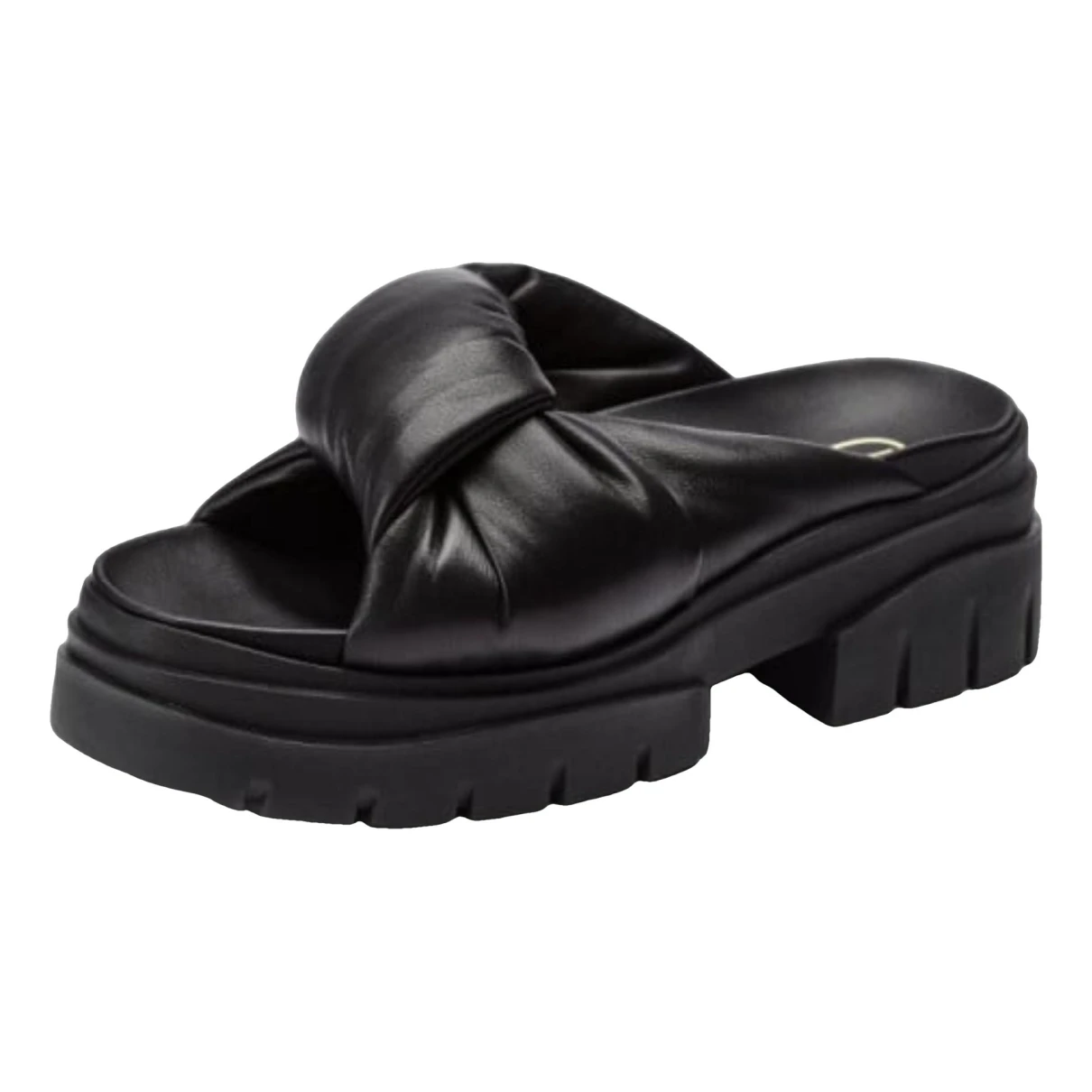 Pre-owned Ash Leather Sandal In Black