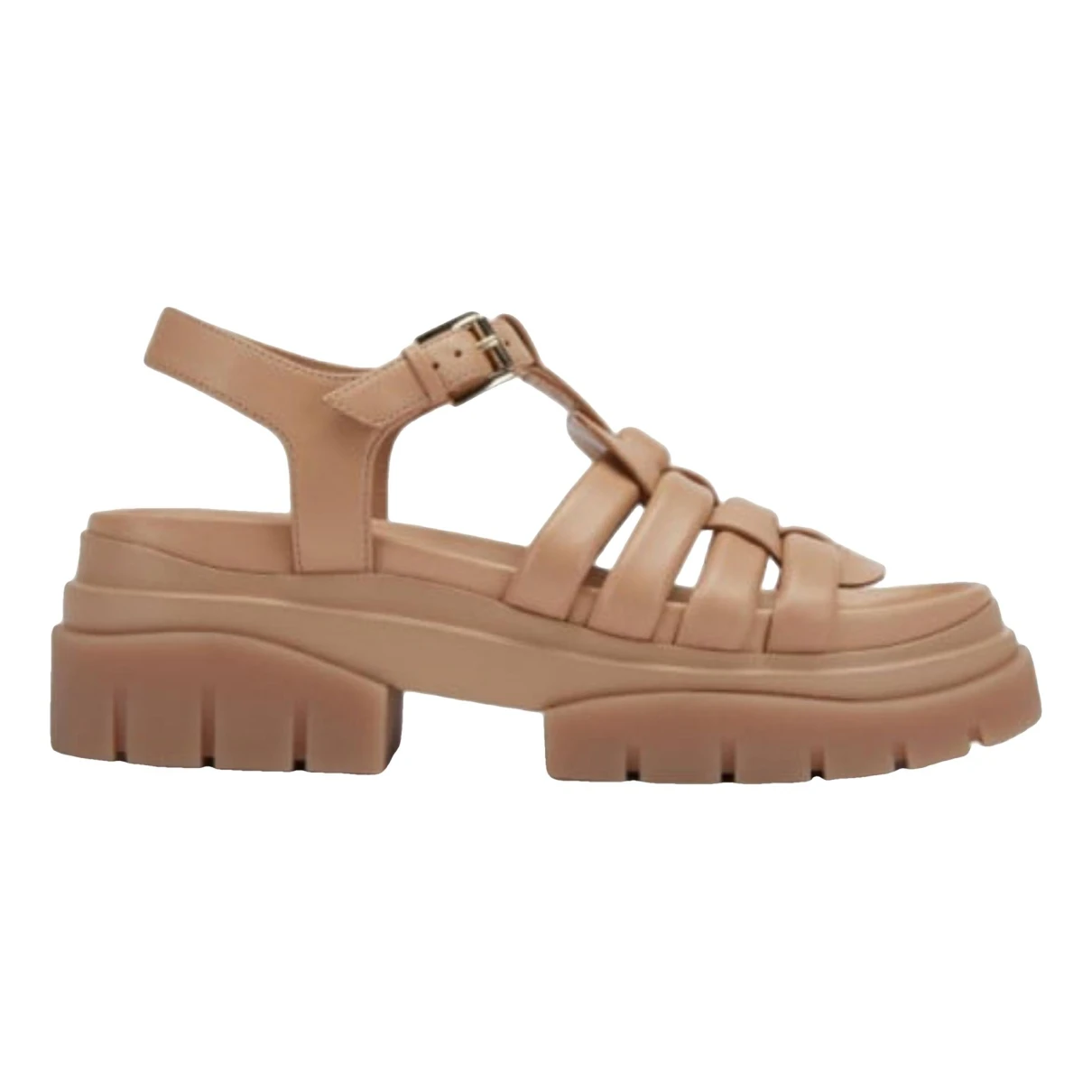 Pre-owned Ash Leather Sandal In Beige