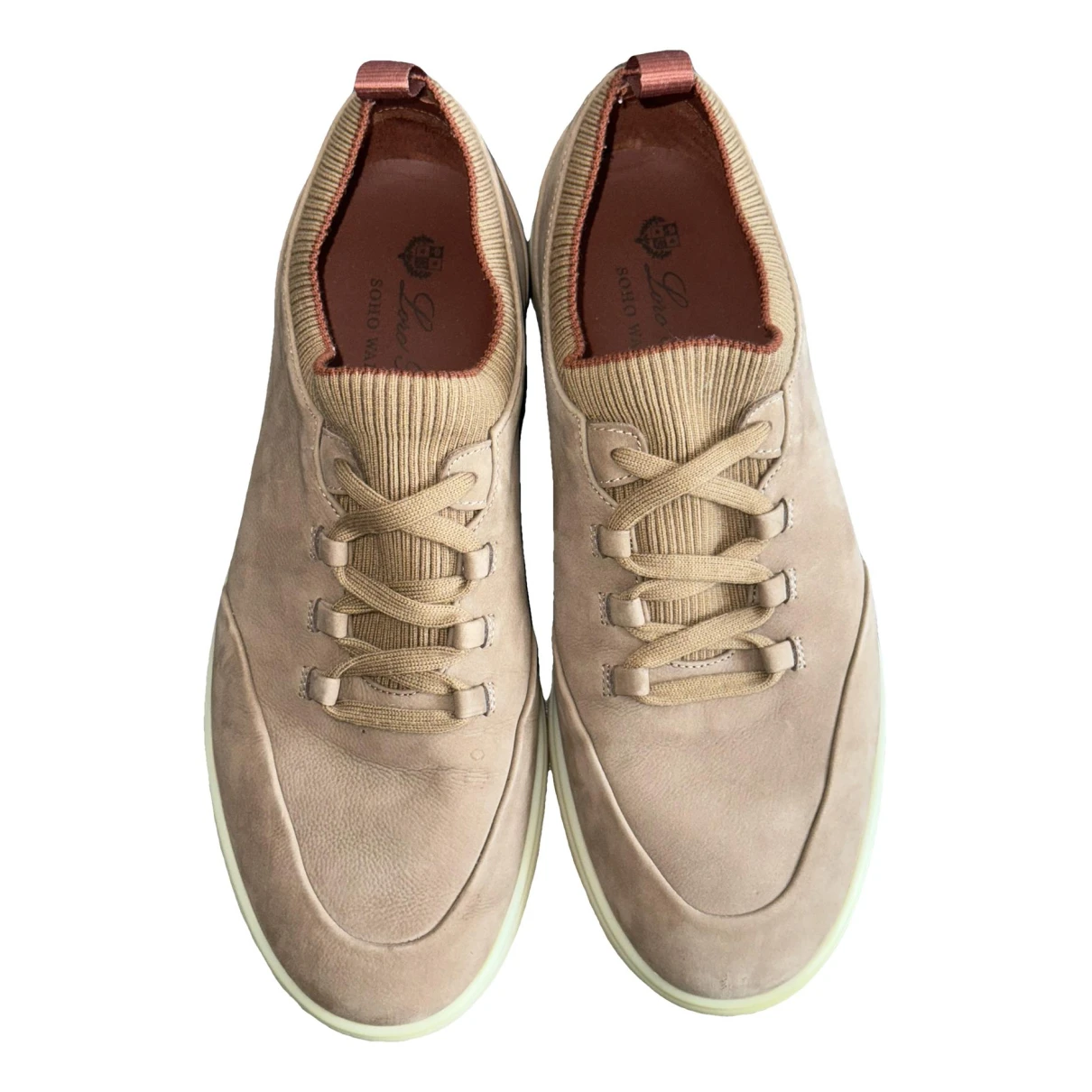Pre-owned Loro Piana Low Trainers In Brown