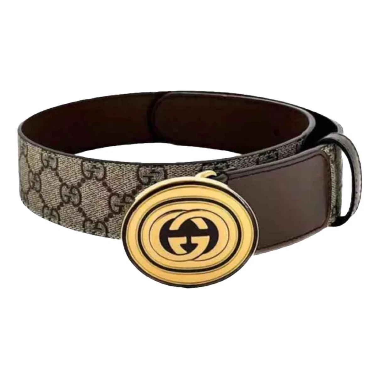 Pre-owned Gucci Dionysus Leather Belt In Beige