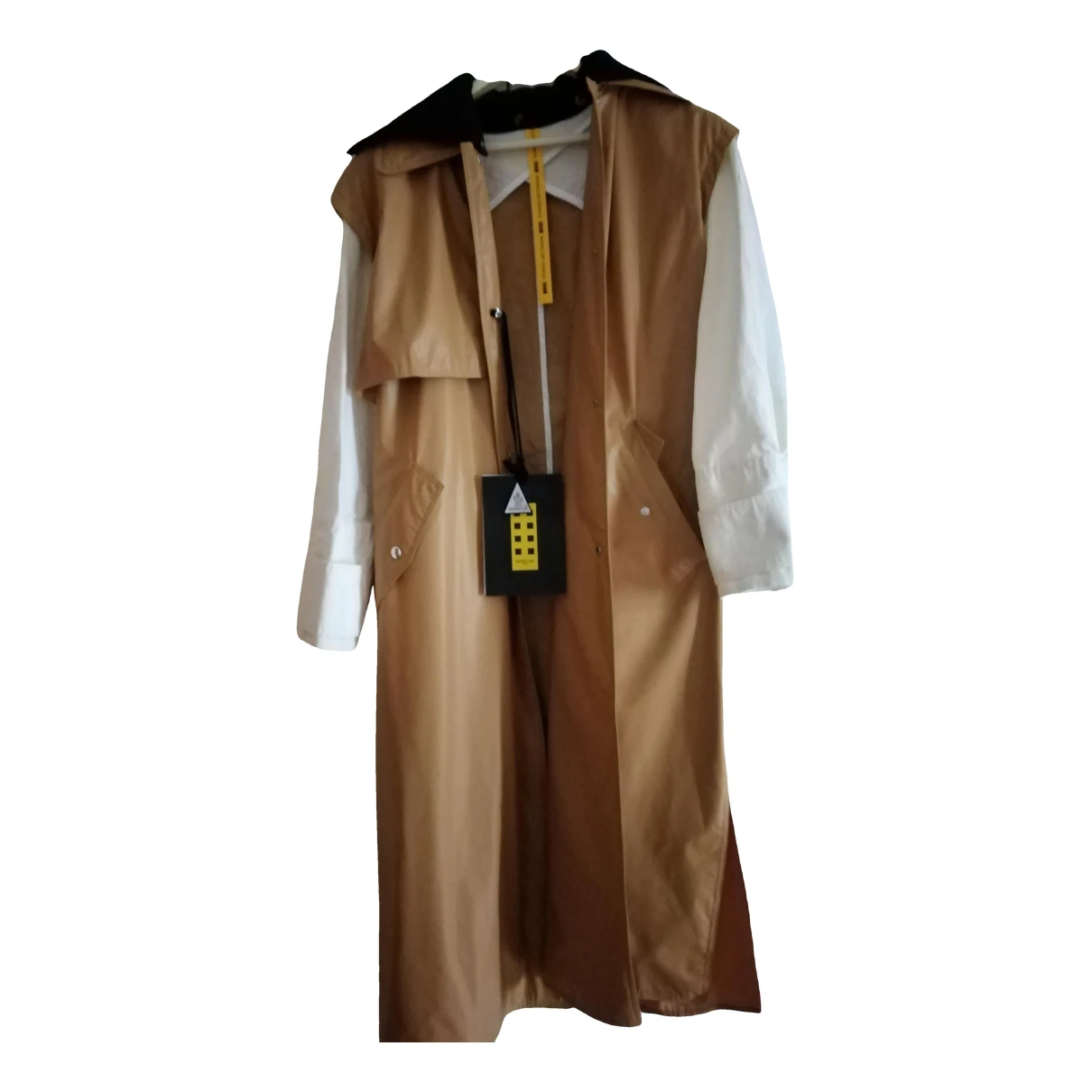Pre-owned Moncler Genius Trench Coat In Camel