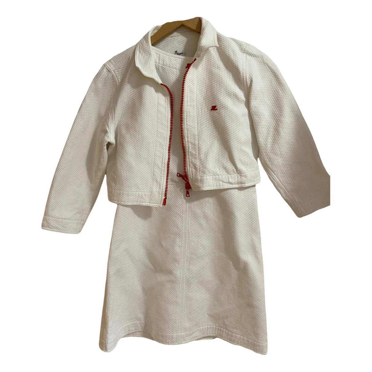 Pre-owned Courrèges Short Vest In White