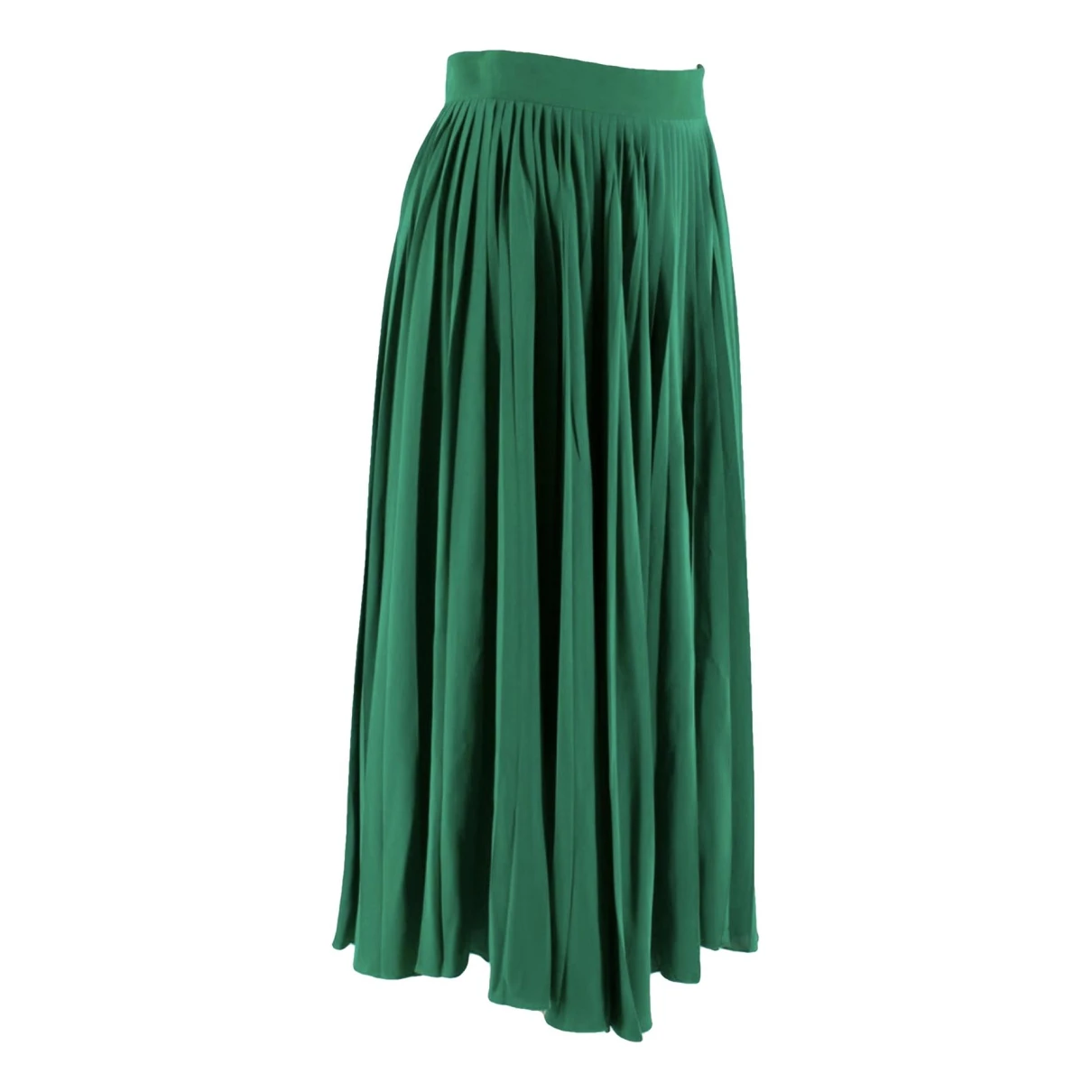 Pre-owned Gucci Silk Mid-length Skirt In Green